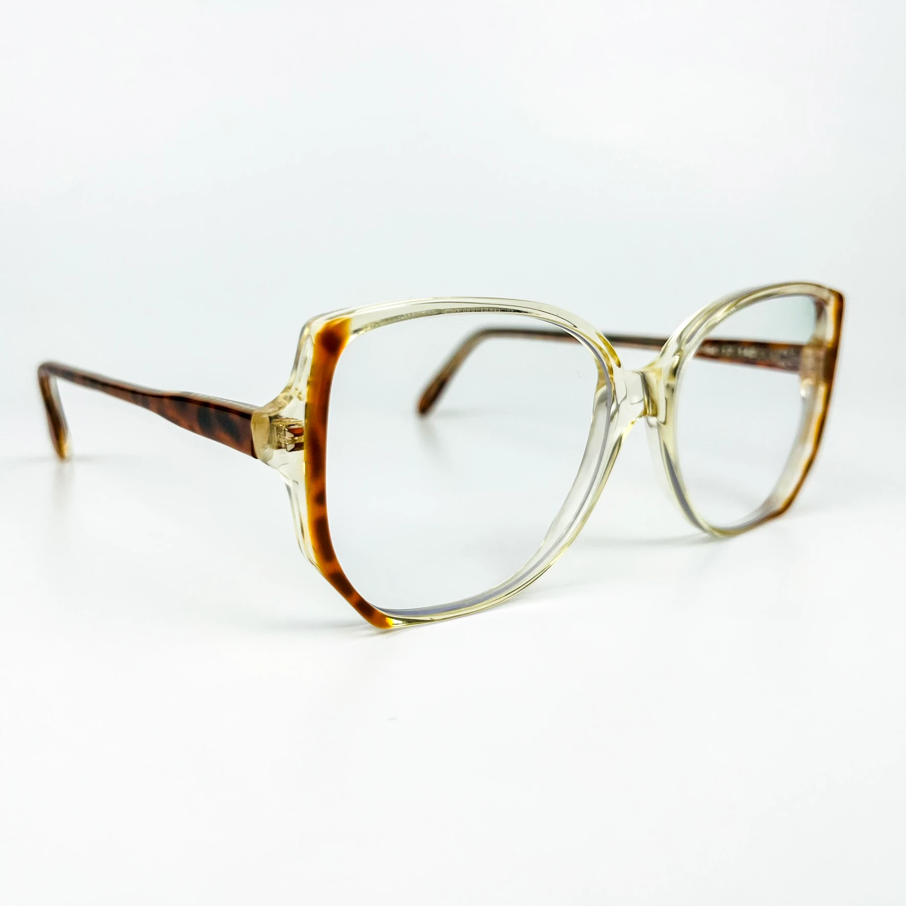 Mavi Işık Korumalı Vintage Gözlük – 70’ler Retro – Kahverengi Kemik Çerçeve