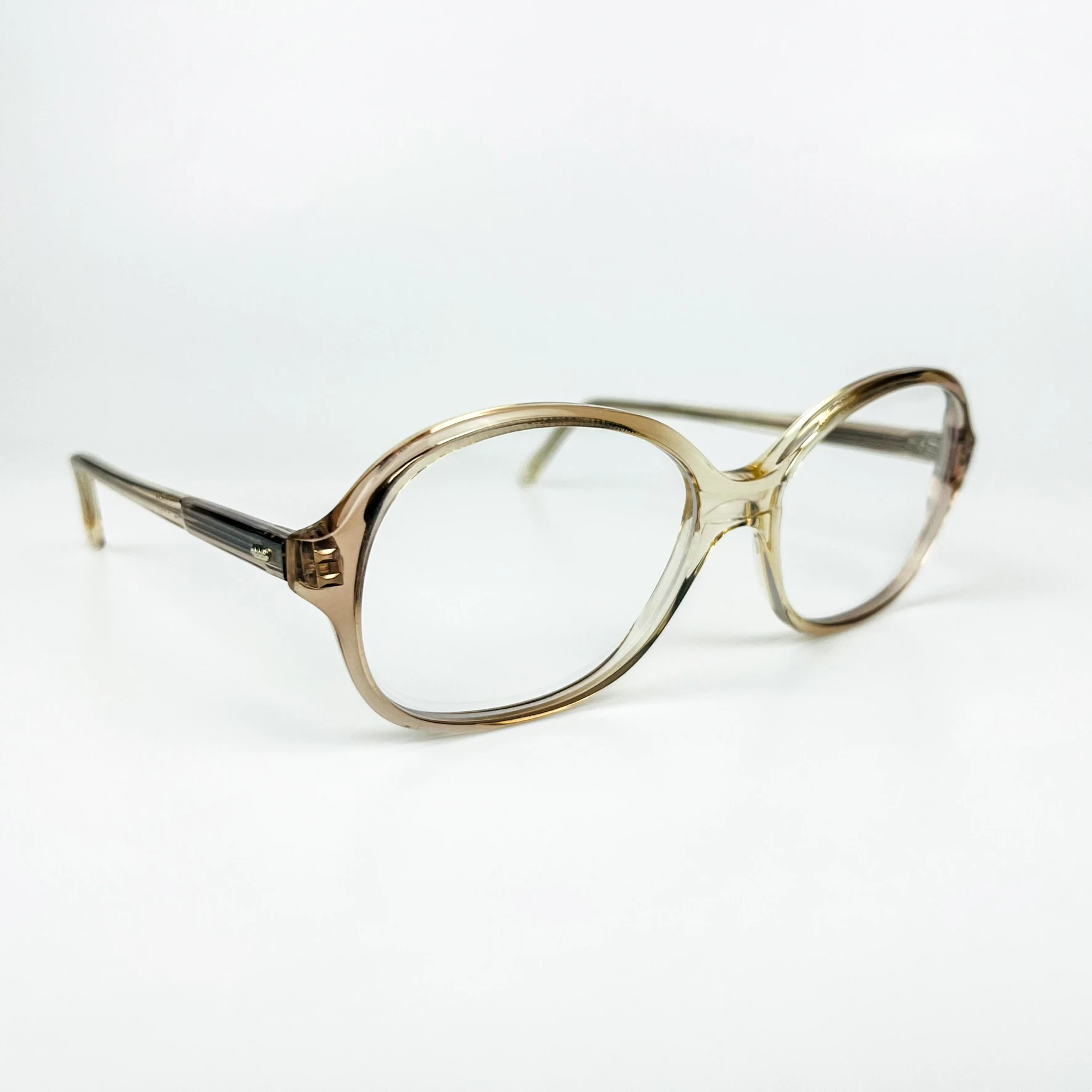 Mavi Işık Korumalı Vintage Gözlük – 70’ler Retro – Şeffaf Kemik Çerçeve