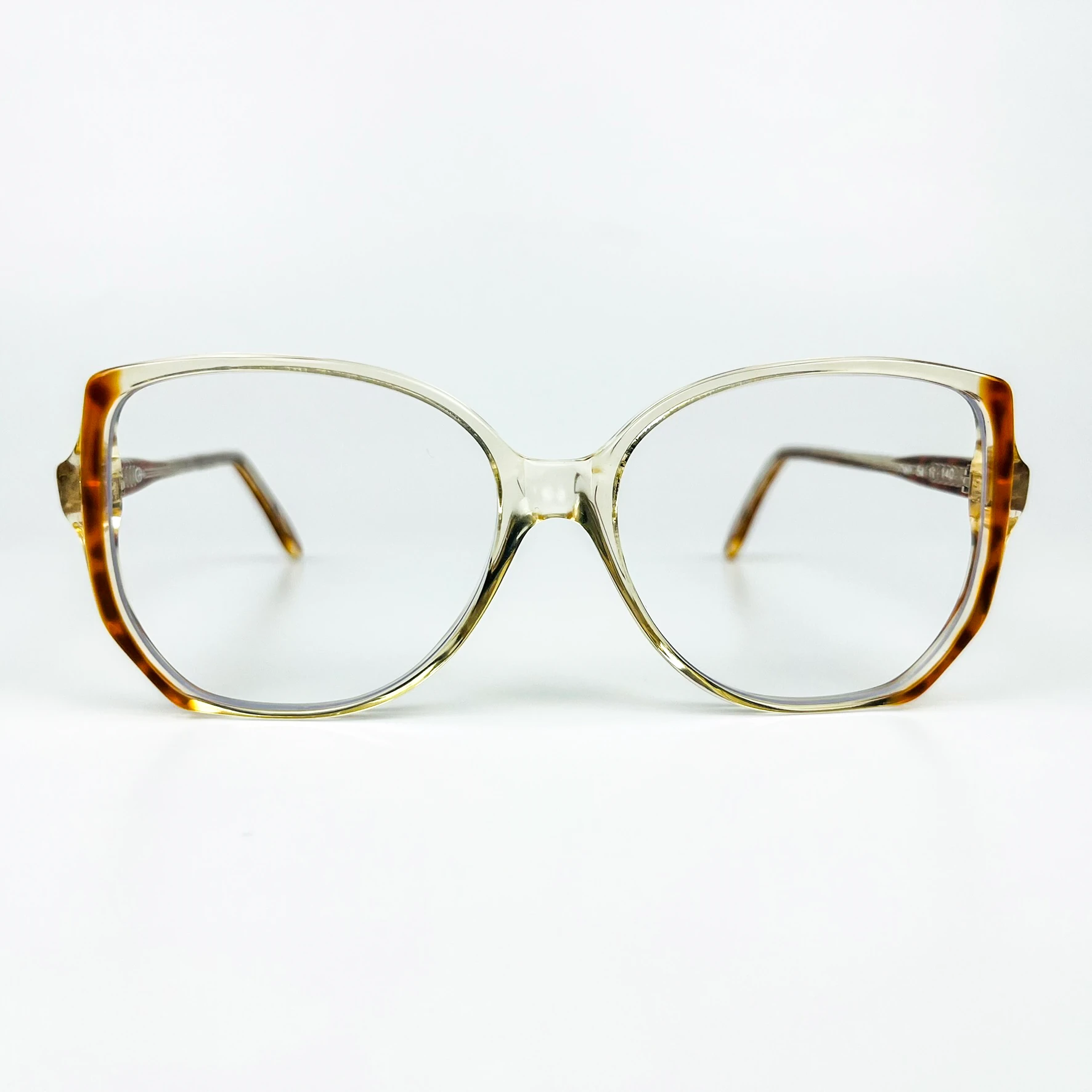 Mavi Işık Korumalı Vintage Gözlük – 70’ler Retro – Kahverengi Kemik Çerçeve