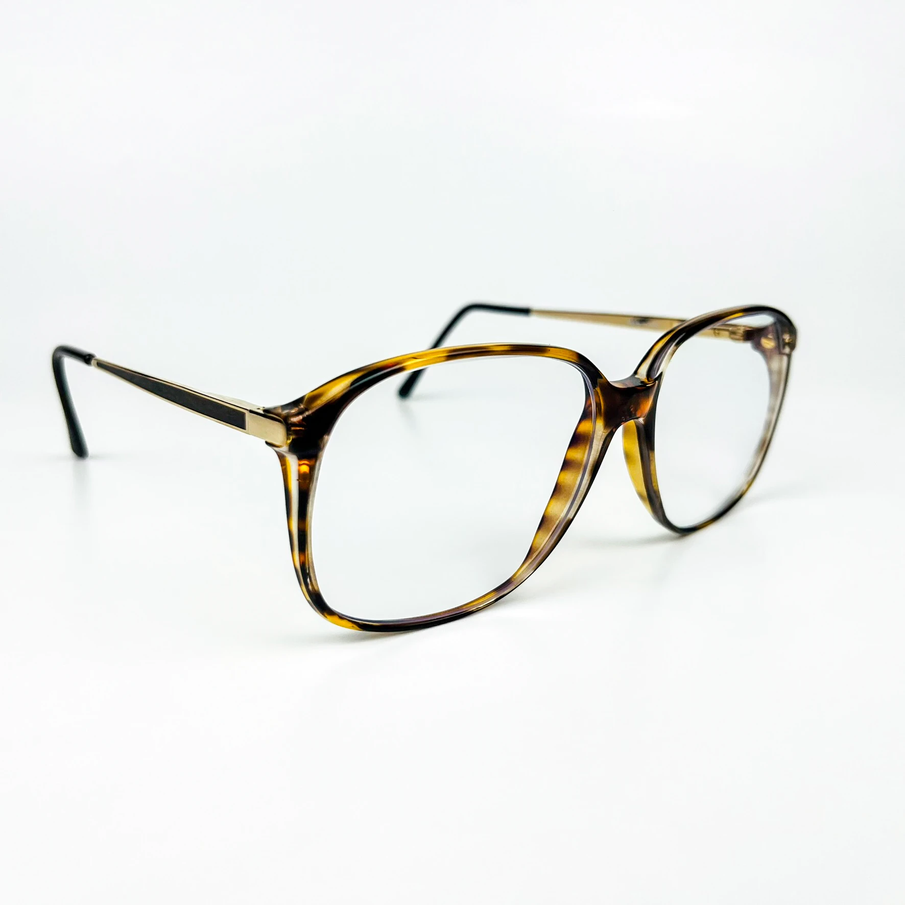 Mavi Işık Korumalı Vintage Gözlük – 80’ler Retro – Kahverengi Kemik Çerçeve