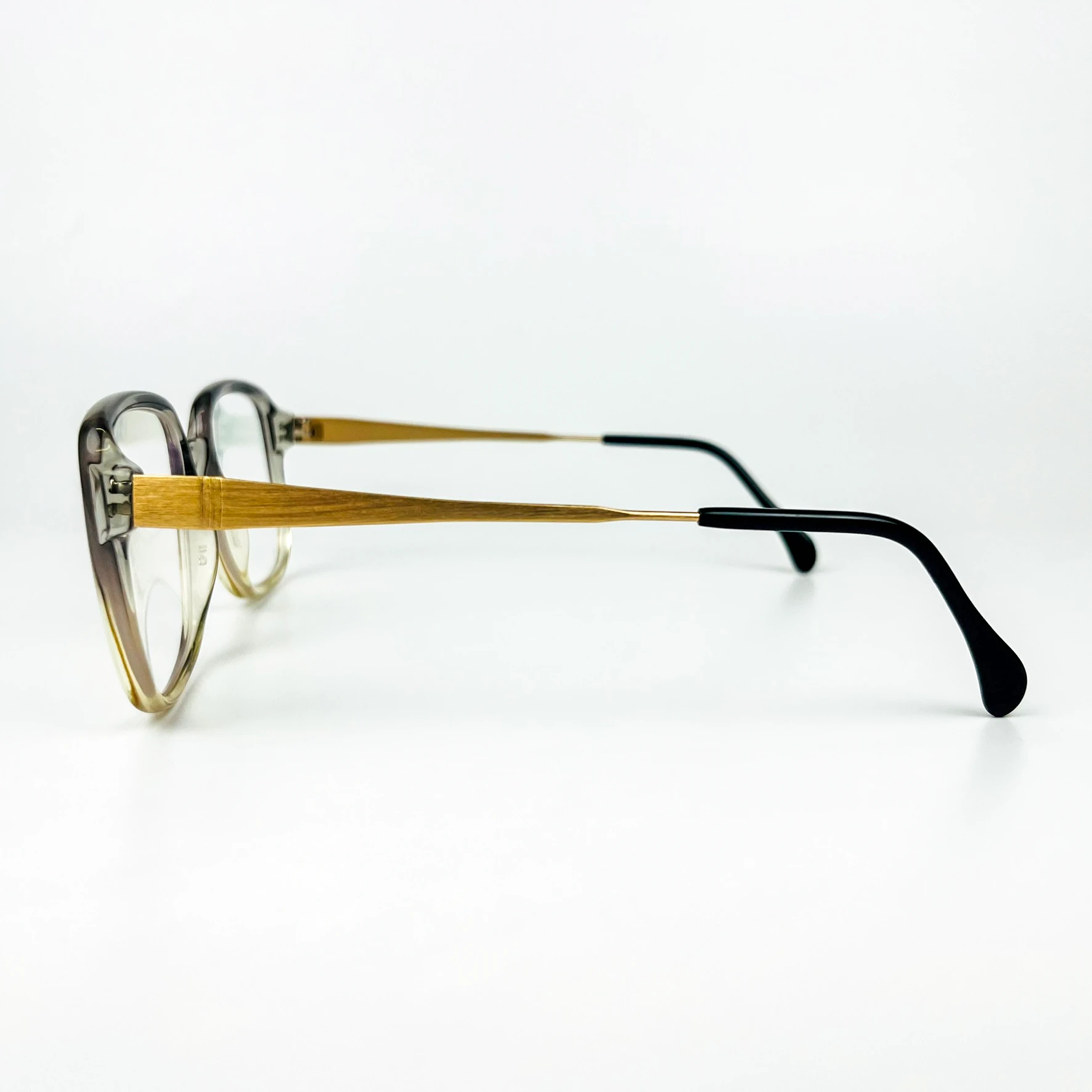 Mavi Işık Korumalı Vintage Gözlük – Retro – Şeffaf Kemik Çerçeve