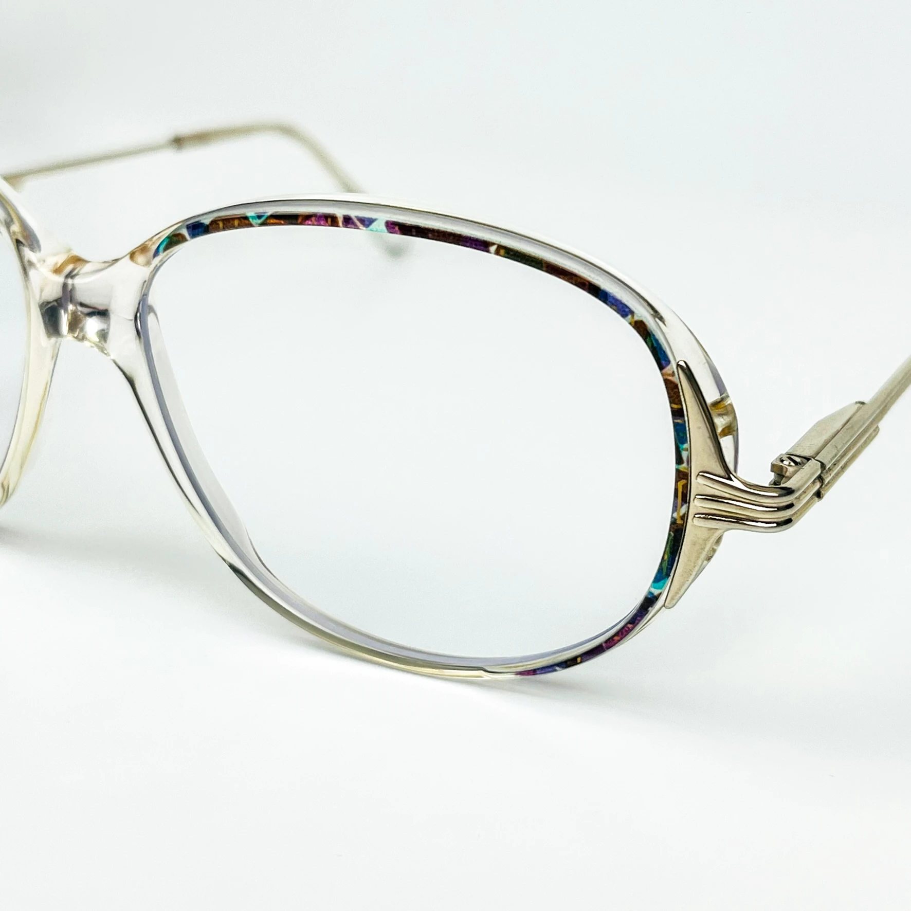 Mavi Işık Korumalı Vintage Gözlük – 70’ler Retro – Desenli Kemik Çerçeve