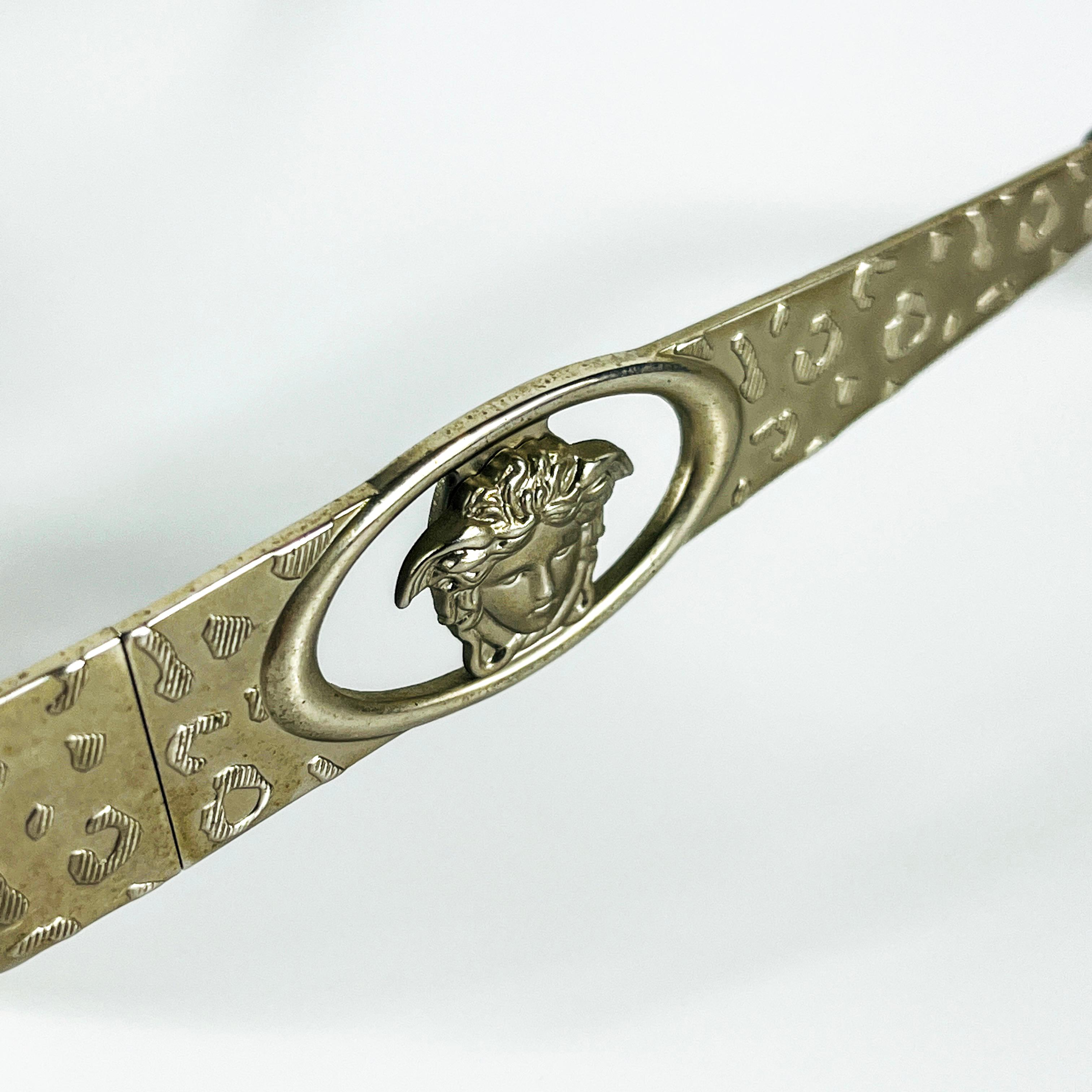 90's Versace Metal Vintage Güneş Gözlüğü OSV200203
