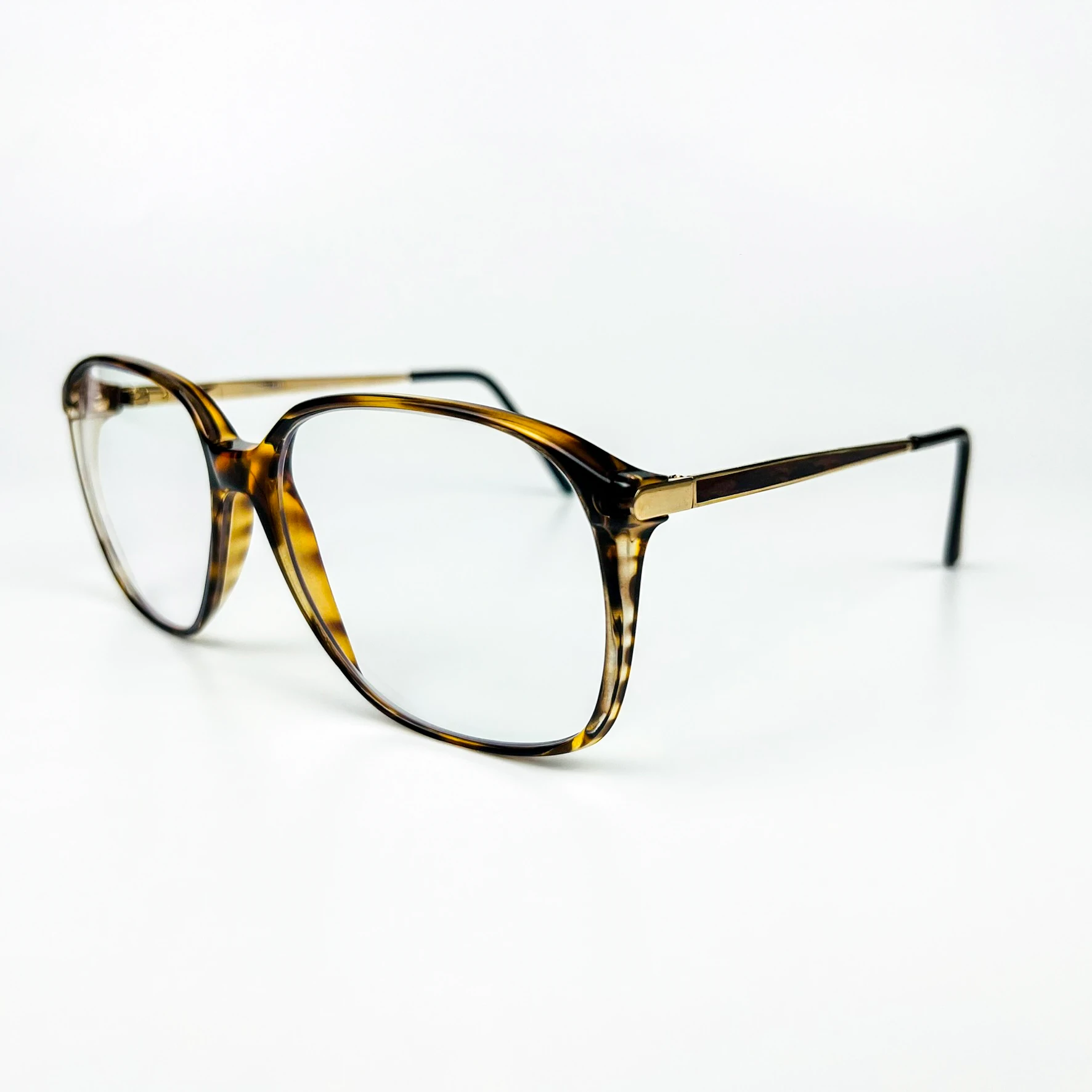 Mavi Işık Korumalı Vintage Gözlük – 80’ler Retro – Kahverengi Kemik Çerçeve