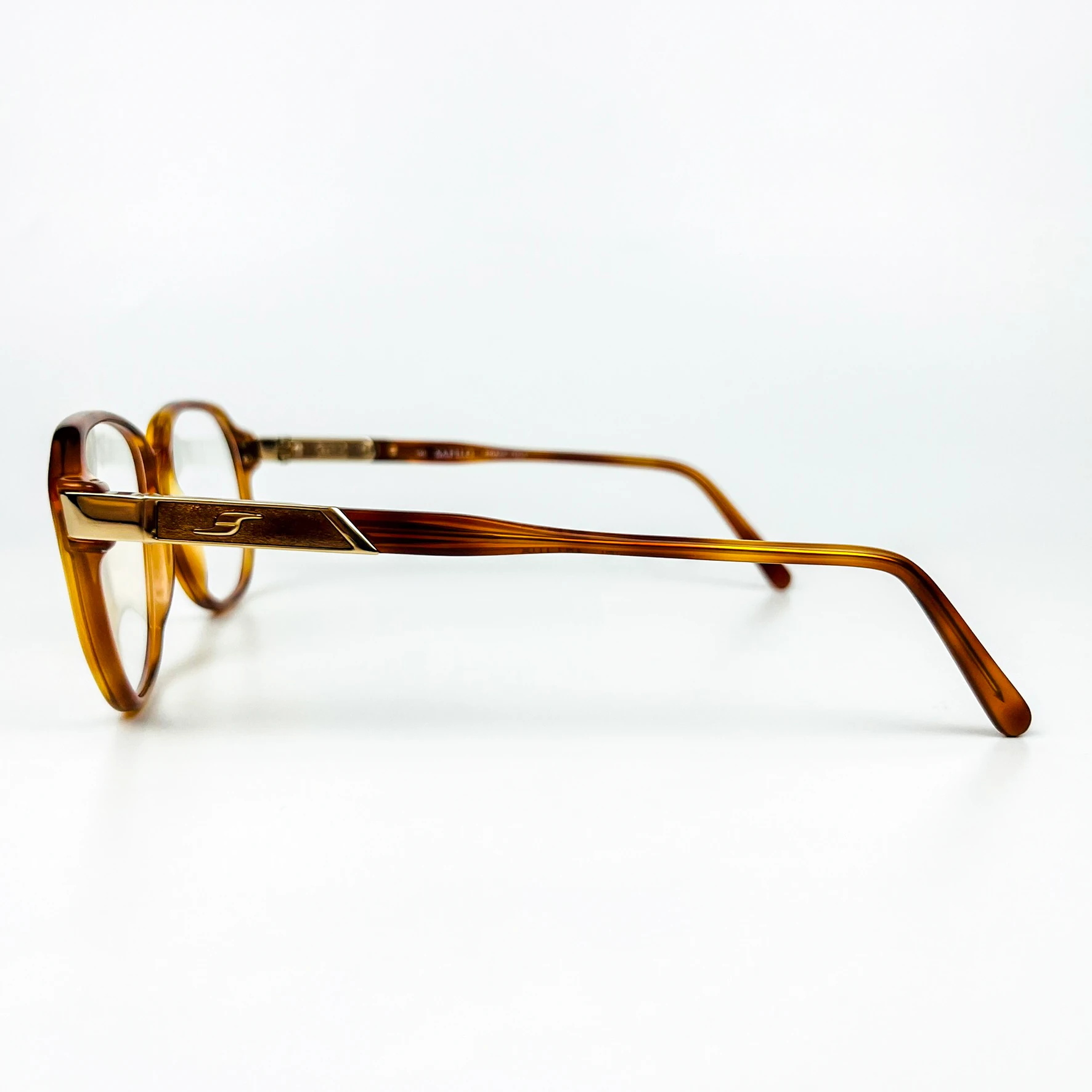 Mavi Işık Korumalı Vintage Gözlük – 80’ler Retro – Kahverengi Kemik Çerçeve