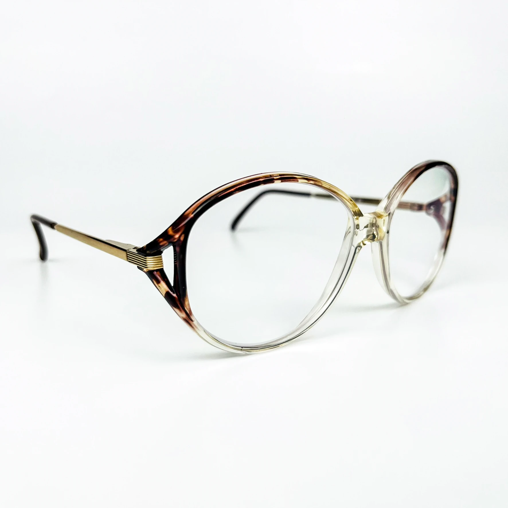 Mavi Işık Korumalı Vintage Gözlük – 70’ler Retro – Kahverengi Desenli Kemik Çerçeve