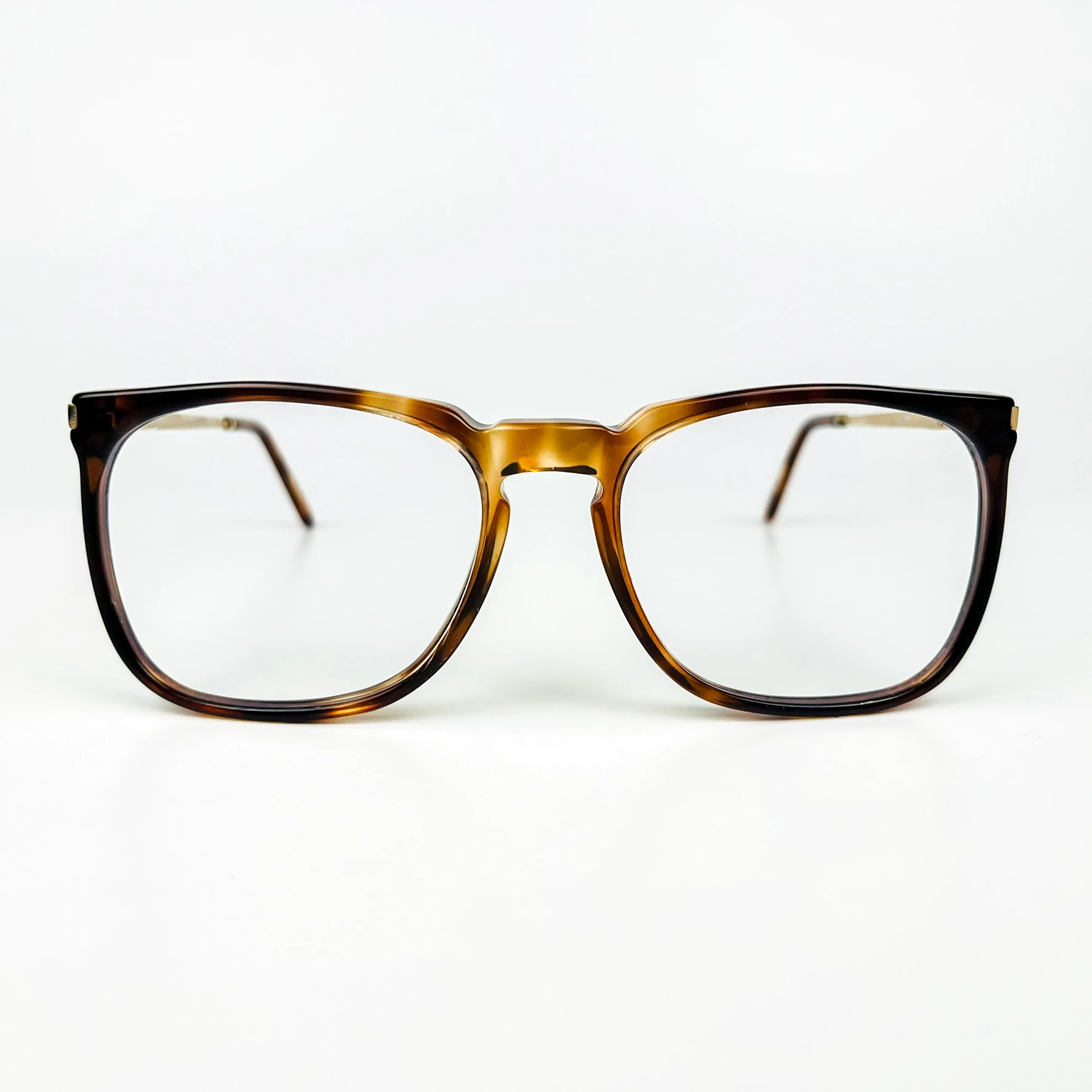 Mavi Işık Korumalı Vintage Gözlük – 80’ler Retro – Kahverengi Kemik Çerçeve