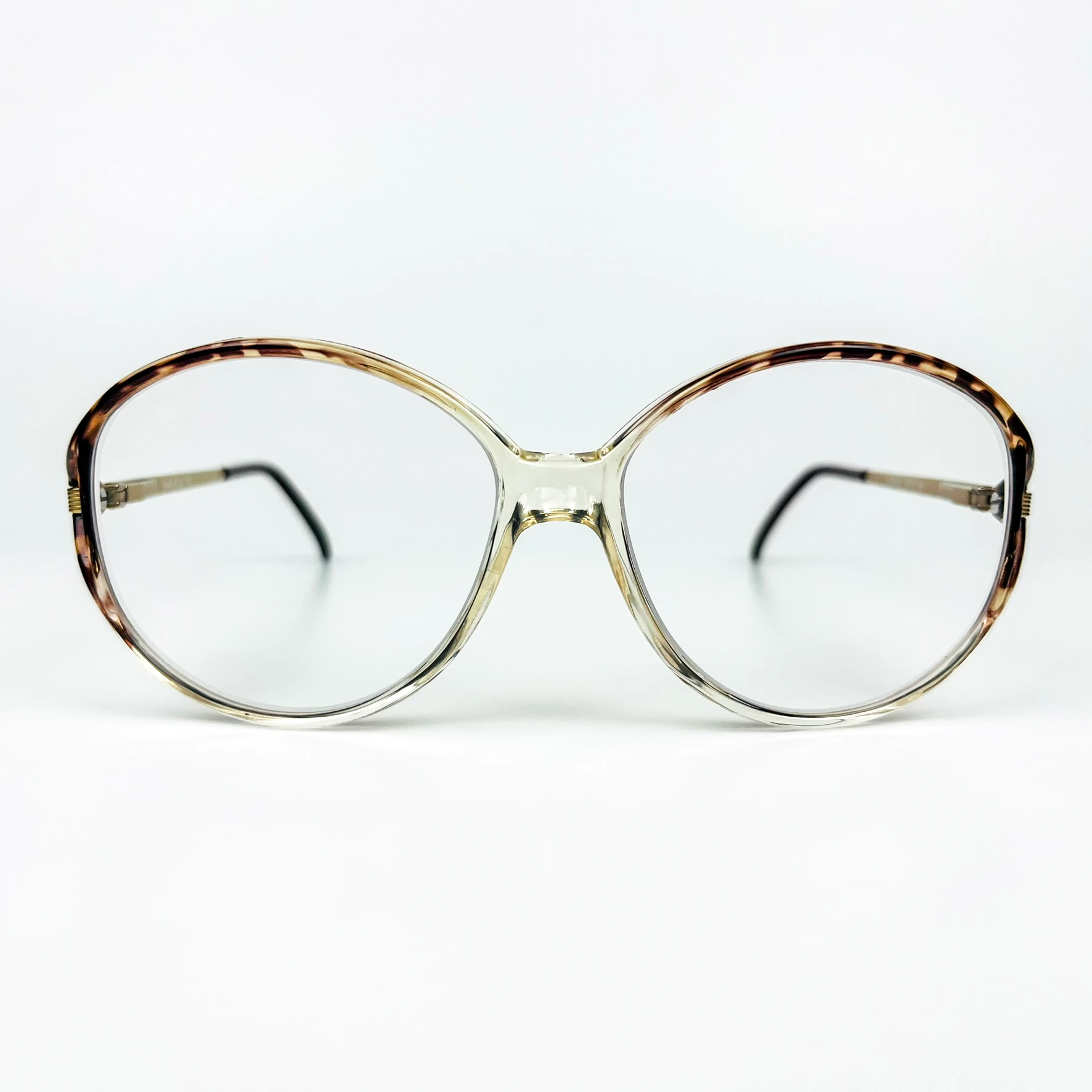 Mavi Işık Korumalı Vintage Gözlük – 70’ler Retro – Kahverengi Desenli Kemik Çerçeve