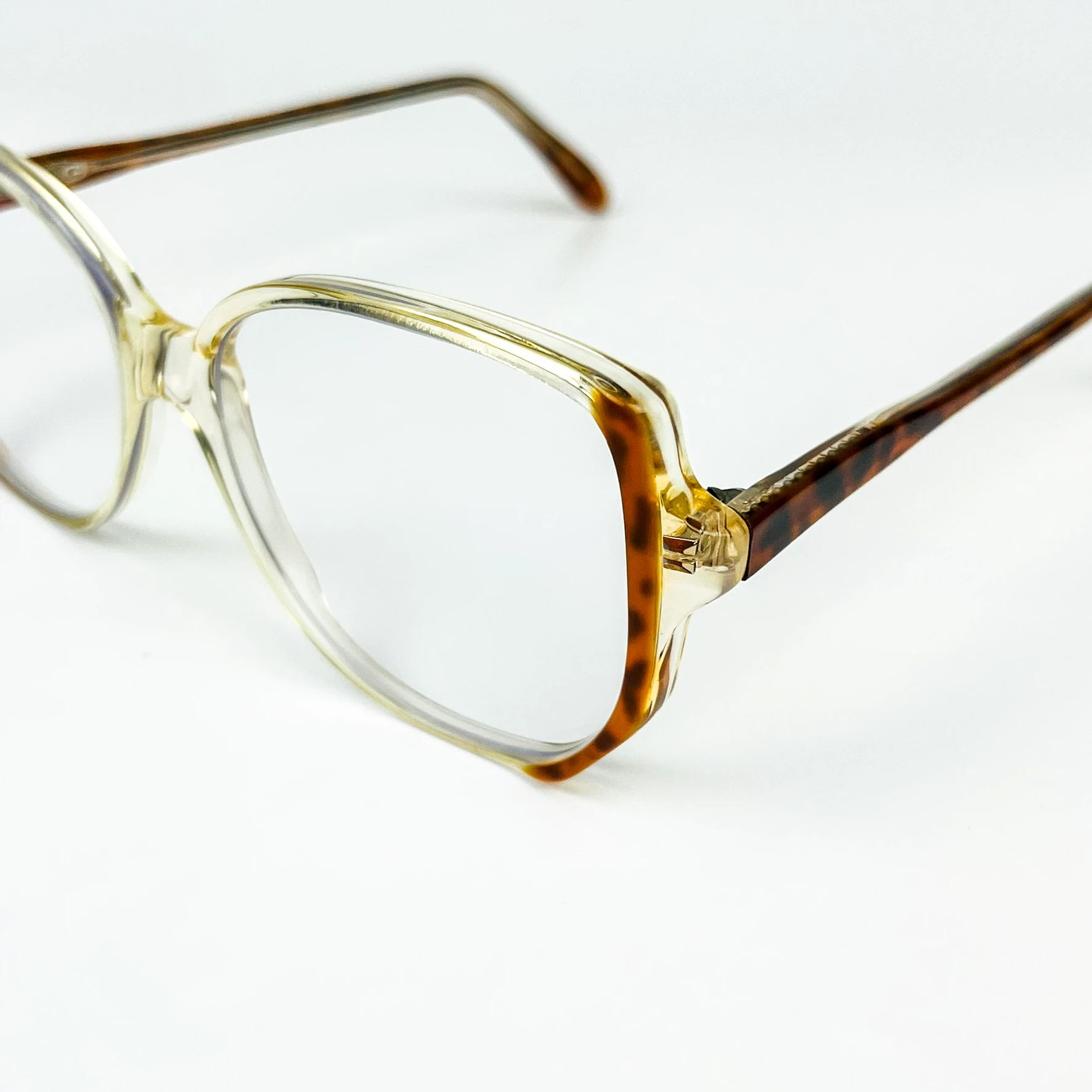 Mavi Işık Korumalı Vintage Gözlük – 70’ler Retro – Kahverengi Kemik Çerçeve