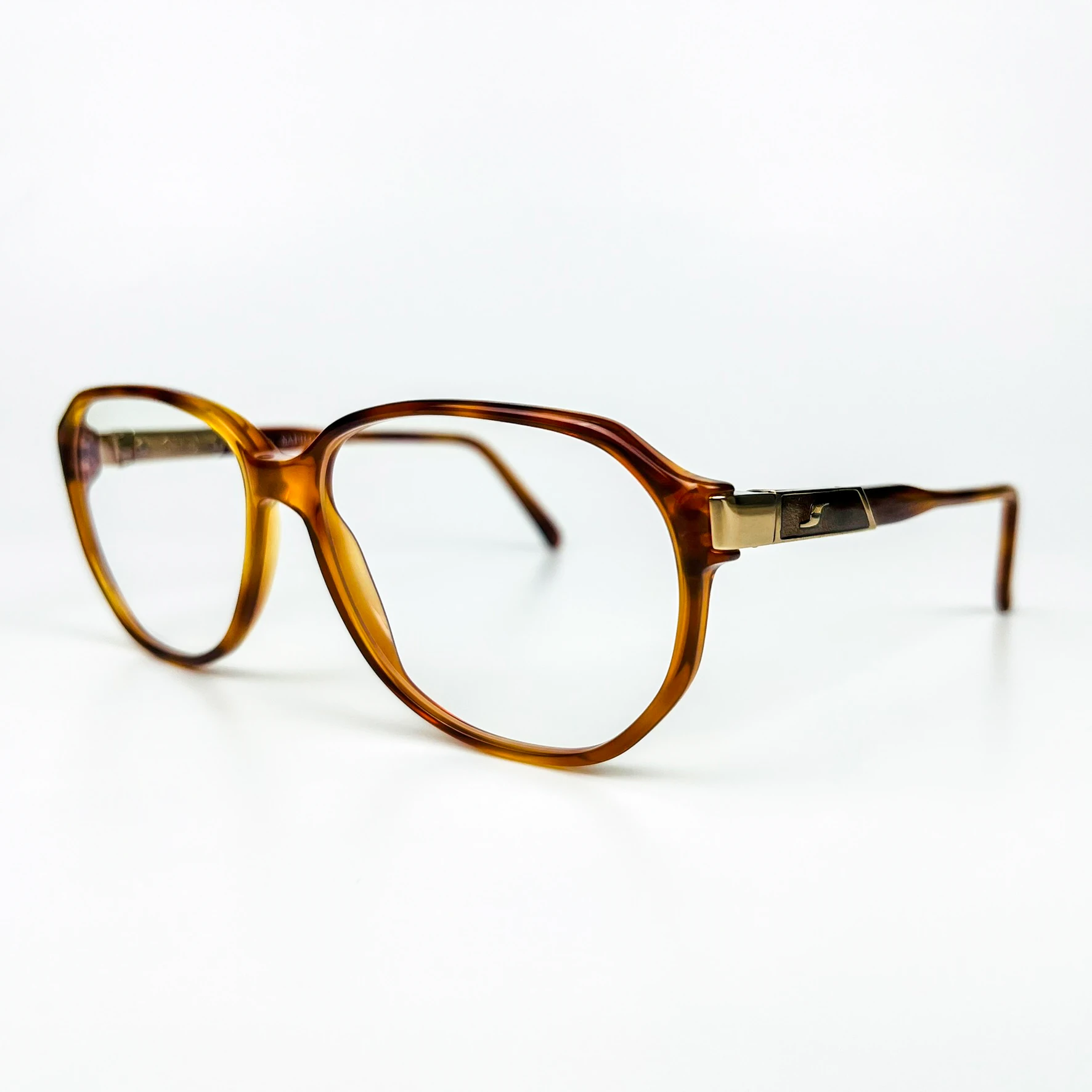 Mavi Işık Korumalı Vintage Gözlük – 80’ler Retro – Kahverengi Kemik Çerçeve