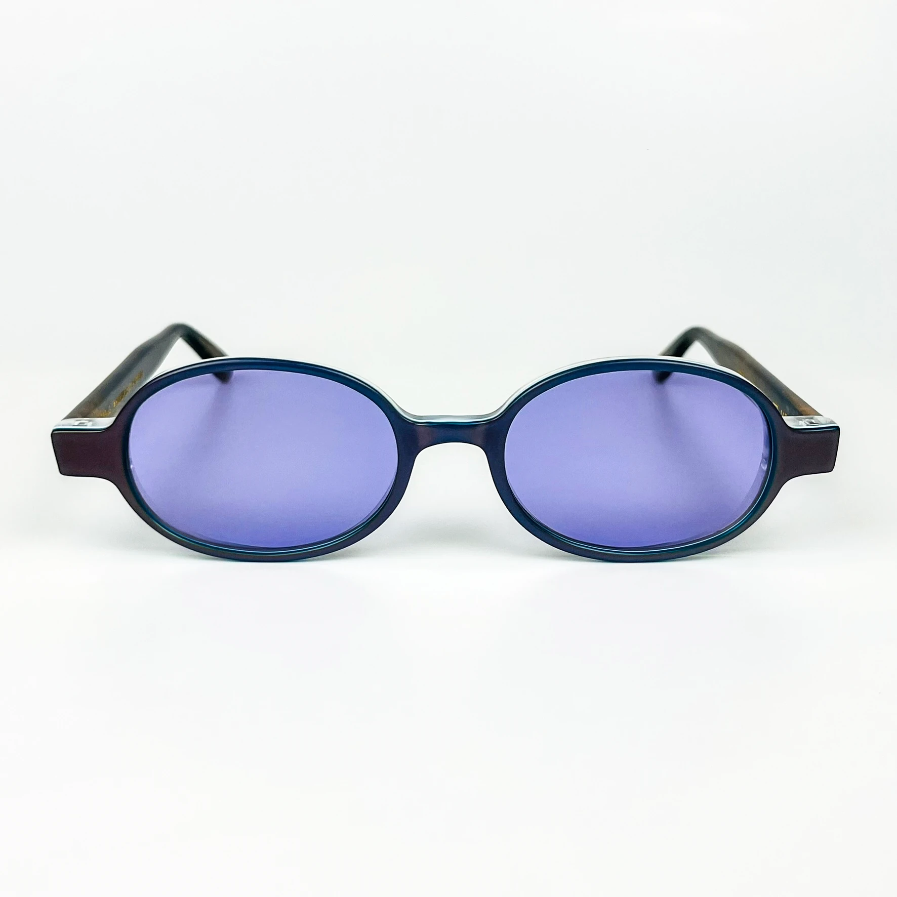 Vintage Güneş Gözlüğü – 2000’ler Retro – Kemik Çerçeve, Mor Cam