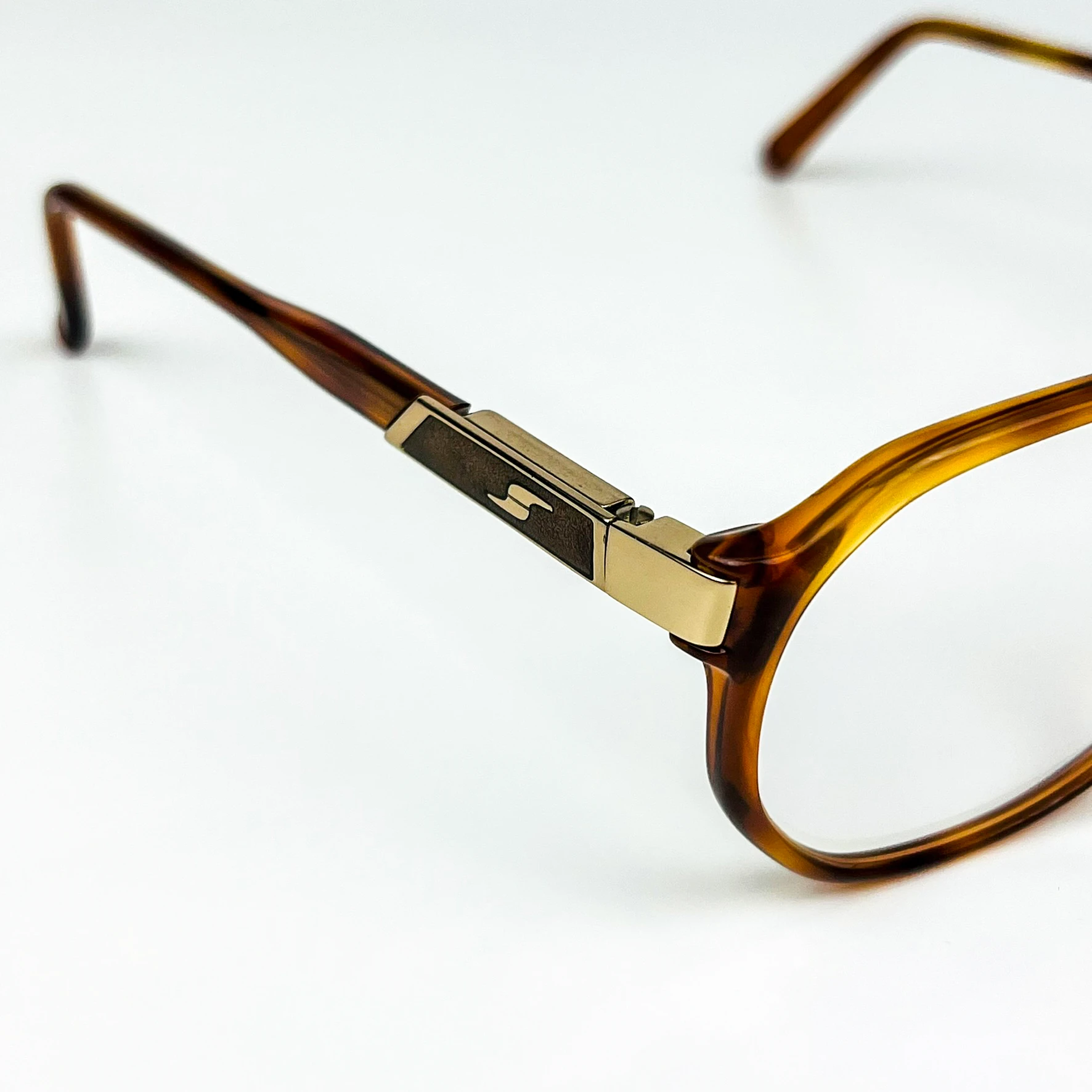 Mavi Işık Korumalı Vintage Gözlük – 80’ler Retro – Kahverengi Kemik Çerçeve