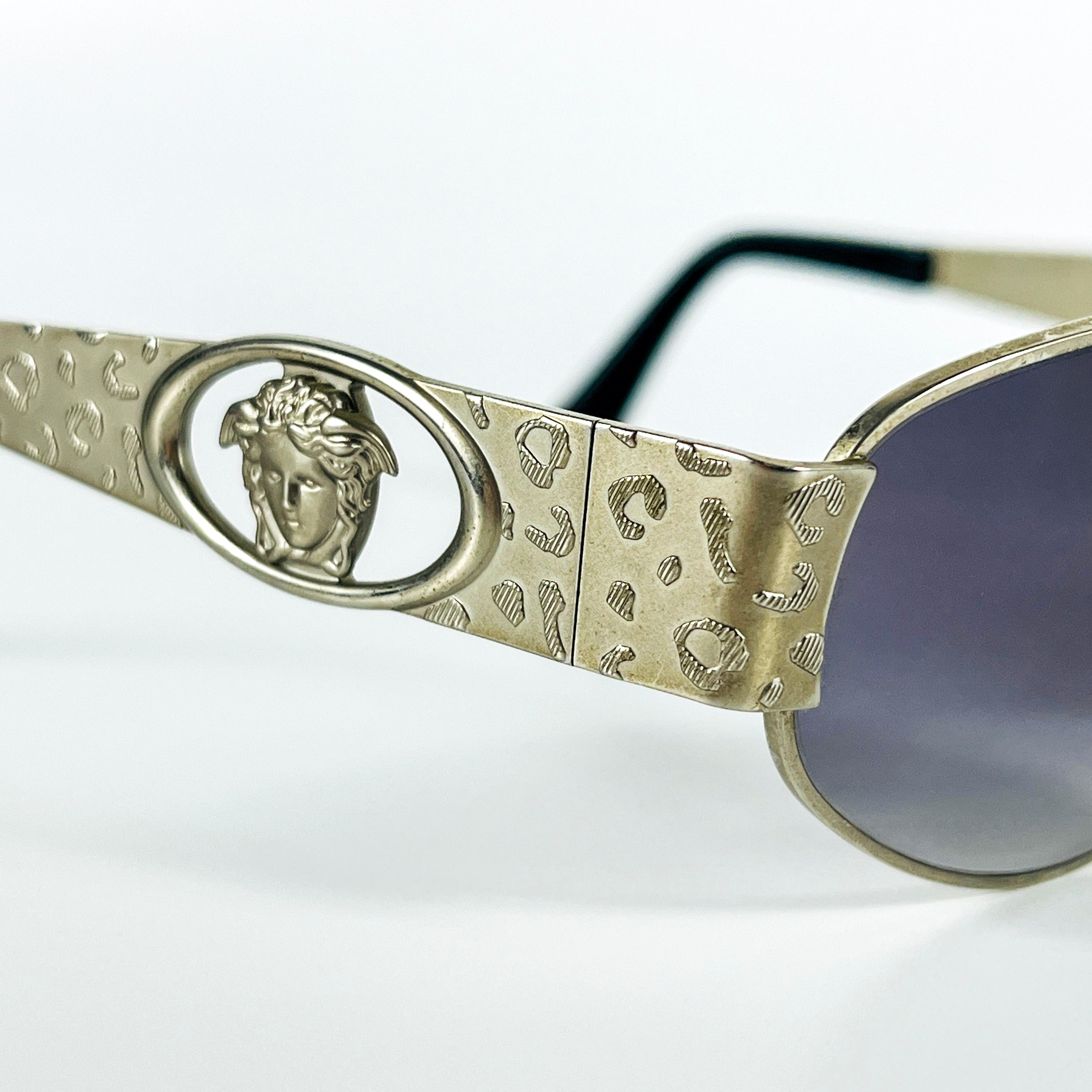 90's Versace Metal Vintage Güneş Gözlüğü OSV200203