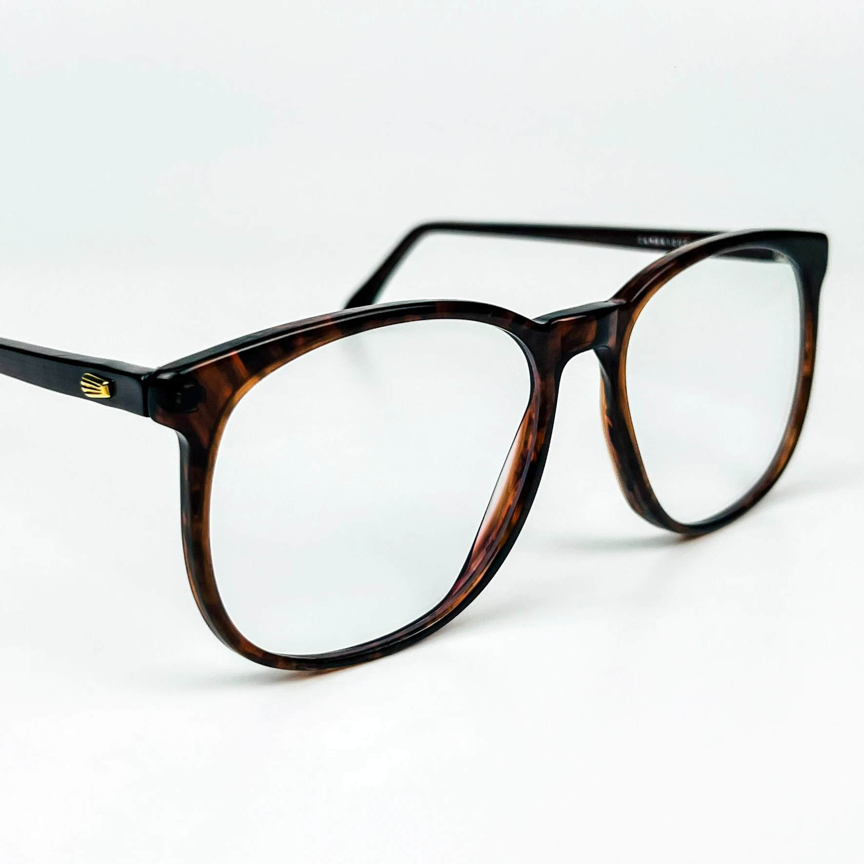 Mavi Işık Korumalı Vintage Gözlük – 80’ler Retro – Kahverengi Kemik Çerçeve