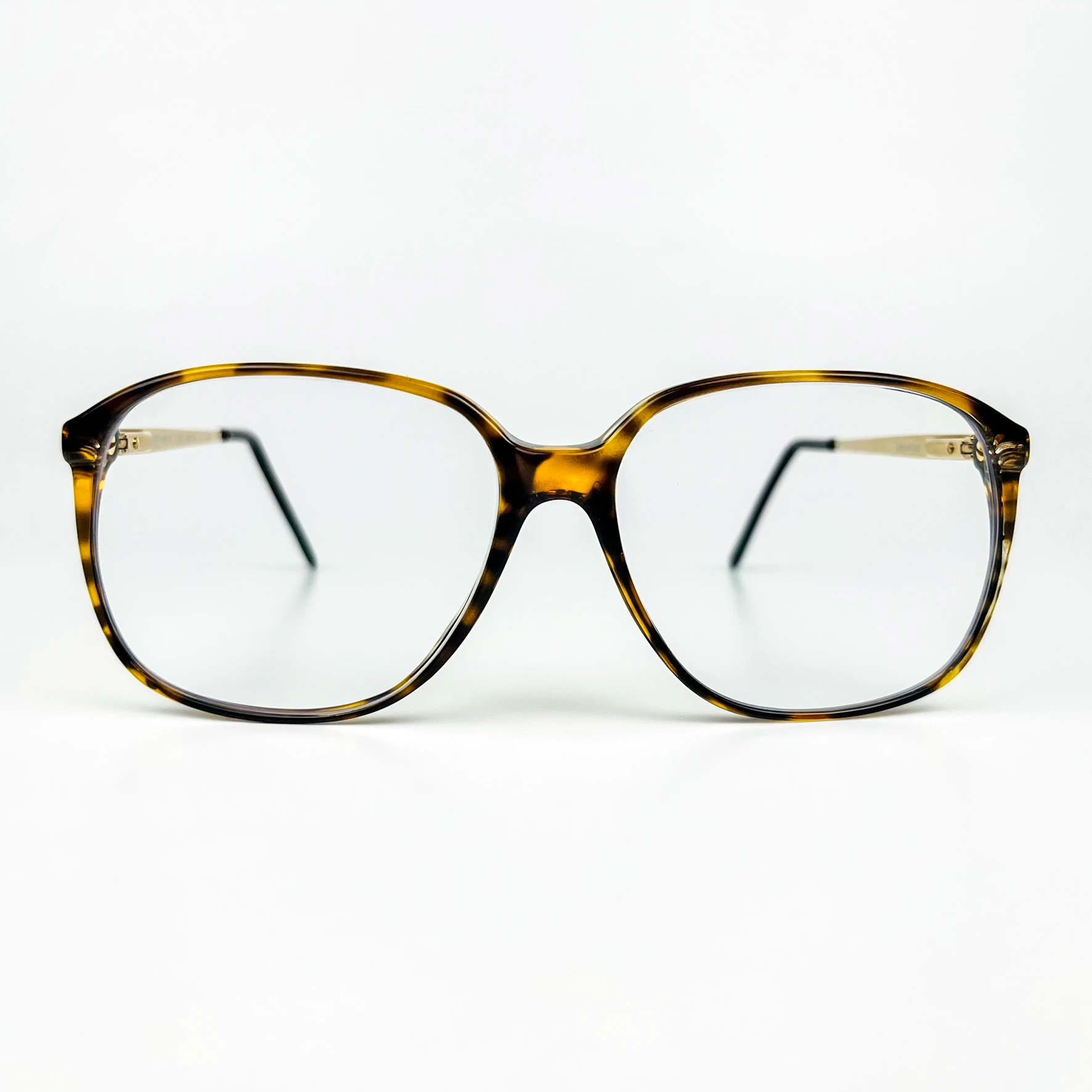 Mavi Işık Korumalı Vintage Gözlük – 80’ler Retro – Kahverengi Kemik Çerçeve