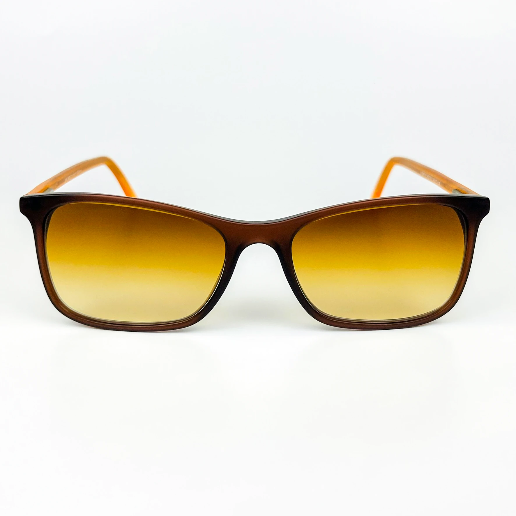 Vintage Güneş Gözlüğü – 2000’ler Retro - Kemik Çerçeve, Kahverengi Degrade Cam