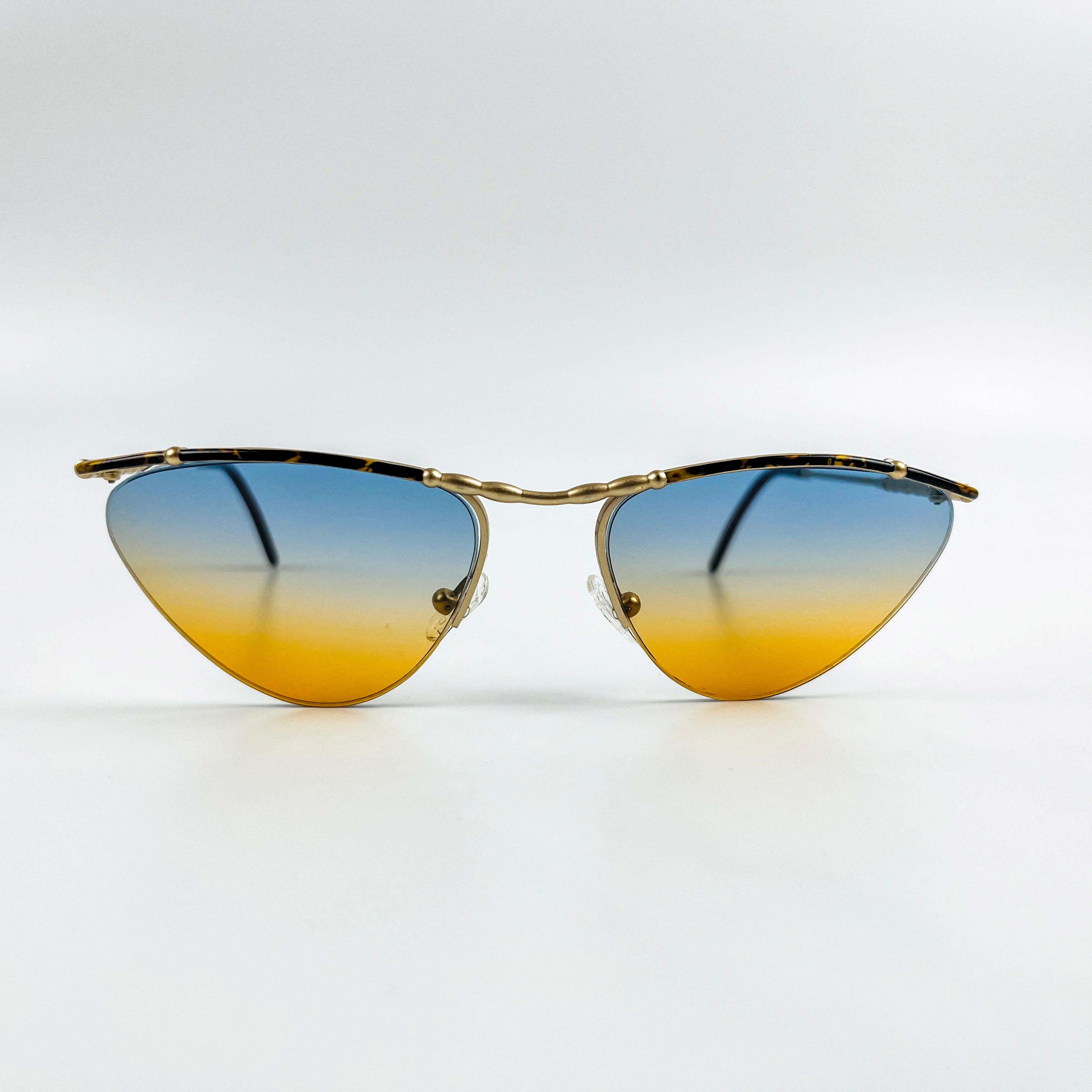  90's Glasse Metal Vintage Güneş Gözlüğü OSV200456