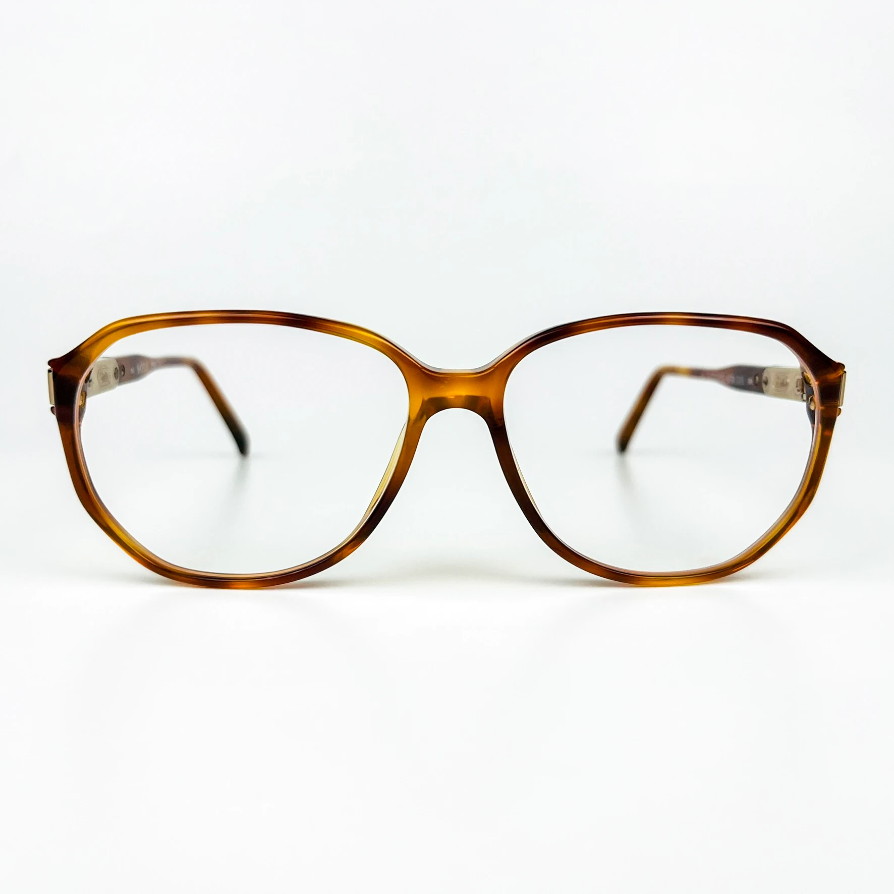 Mavi Işık Korumalı Vintage Gözlük – 80’ler Retro – Kahverengi Kemik Çerçeve