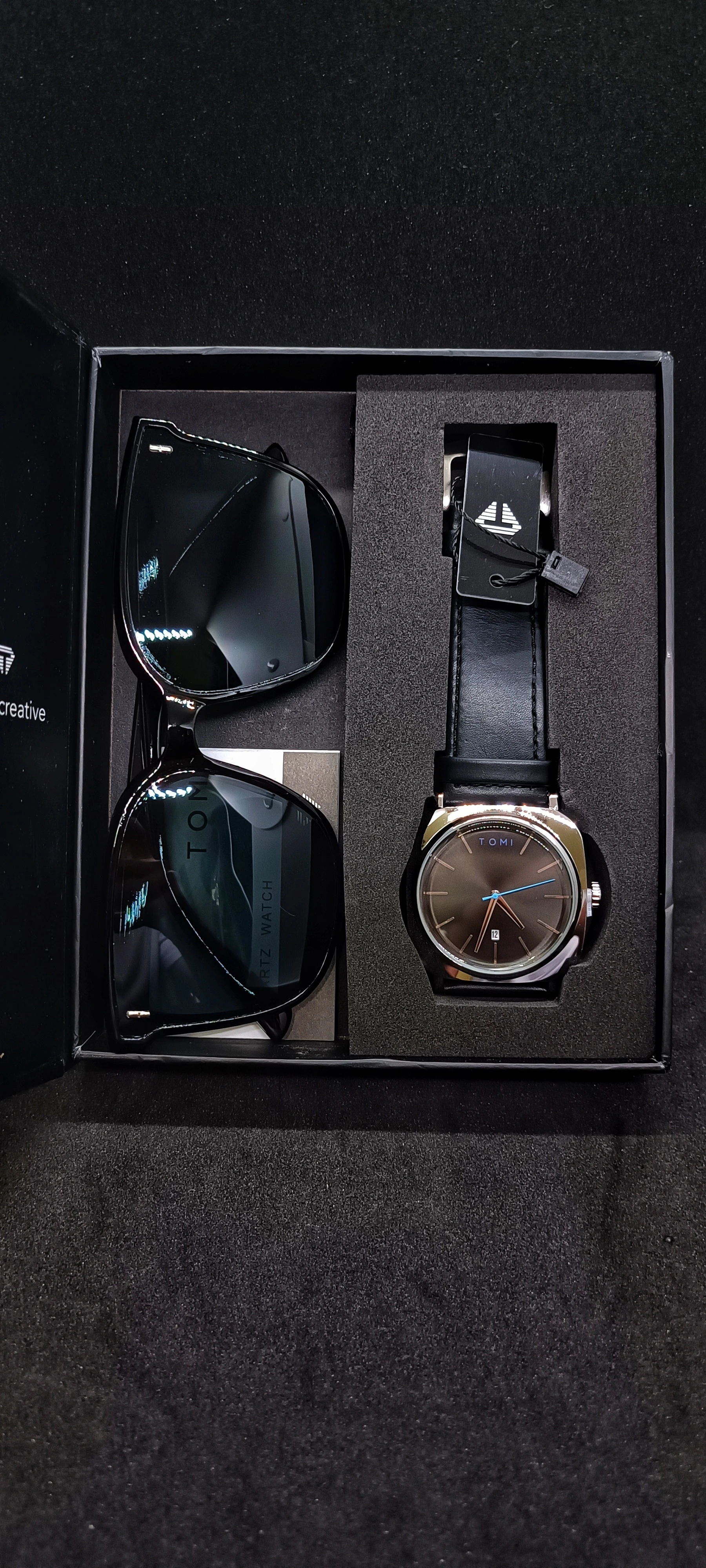 Tomi Orijinal Erkek Kol Saati ve Gözlük Seti main variant image