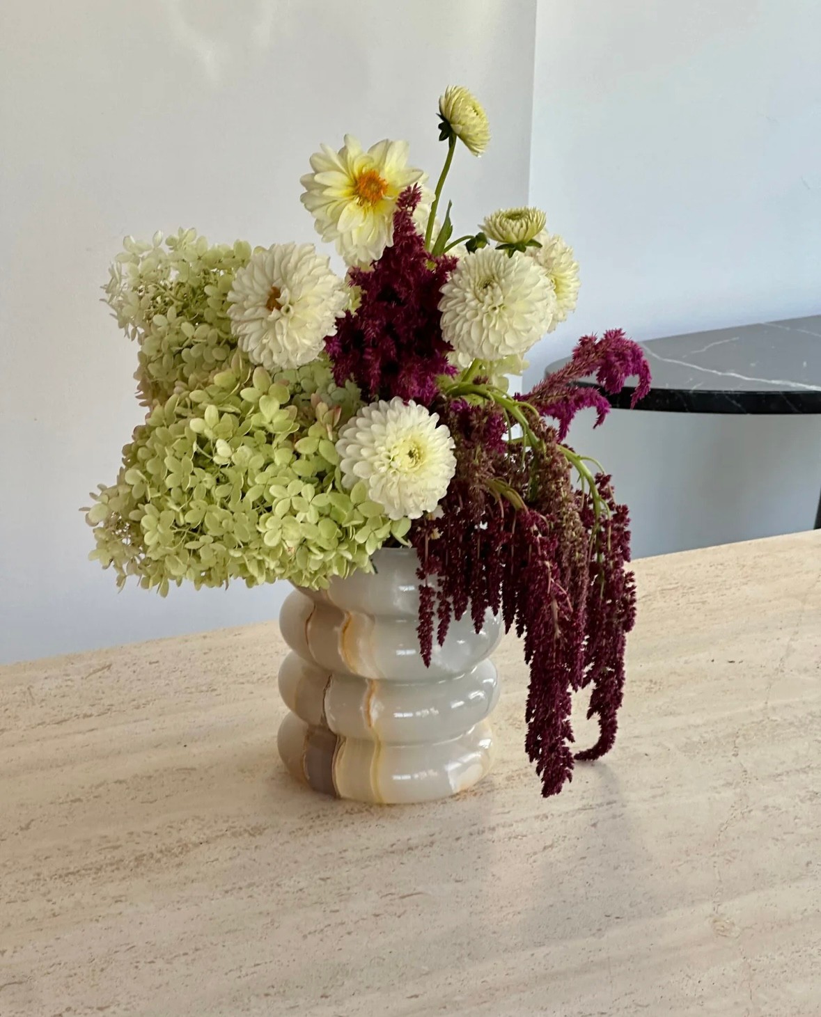 MIA GREEN ONYX VASE