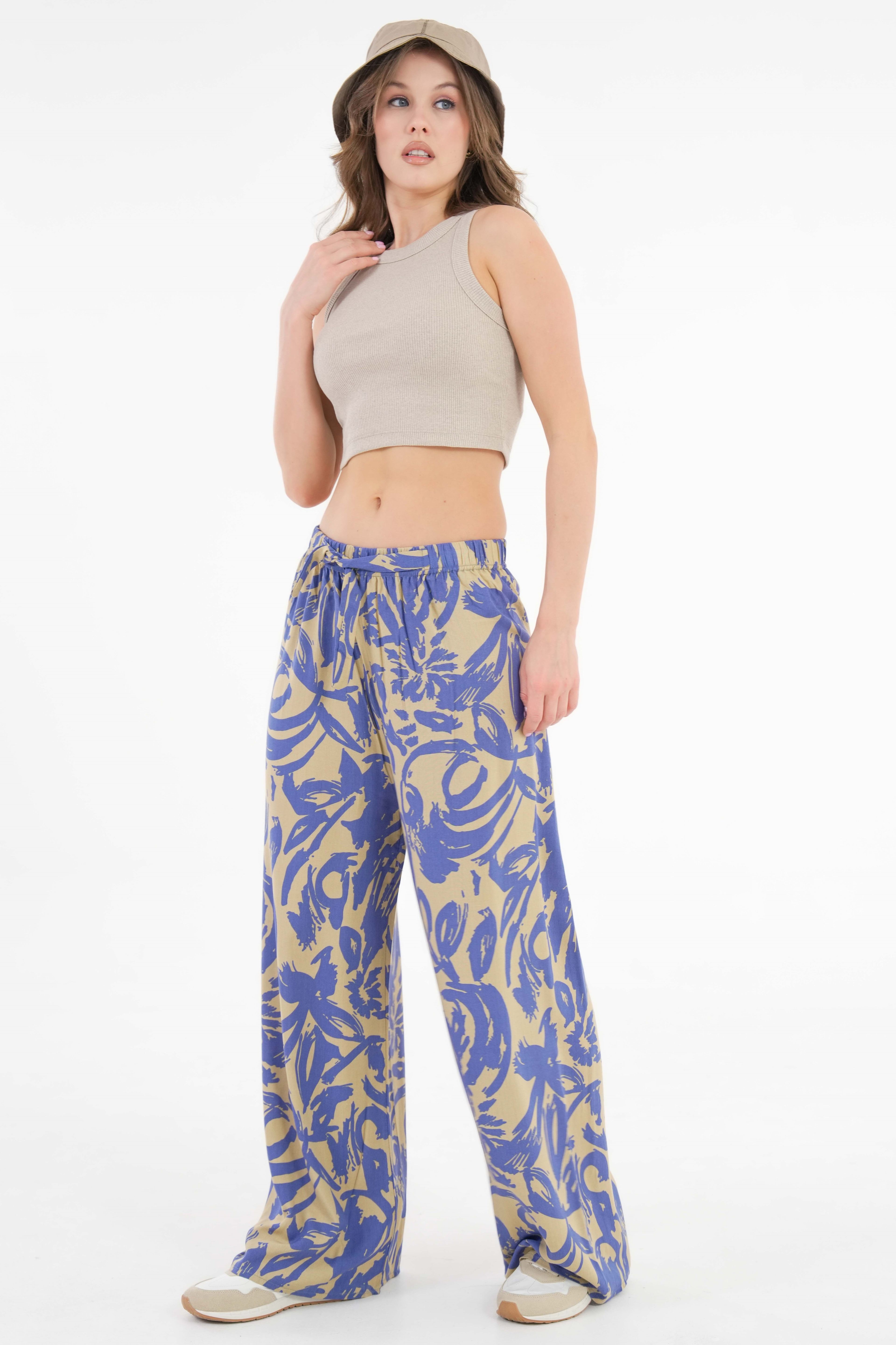 Atlet Form Yuvarlak Yaka Fitilli Örme Crop Bluz - Taş