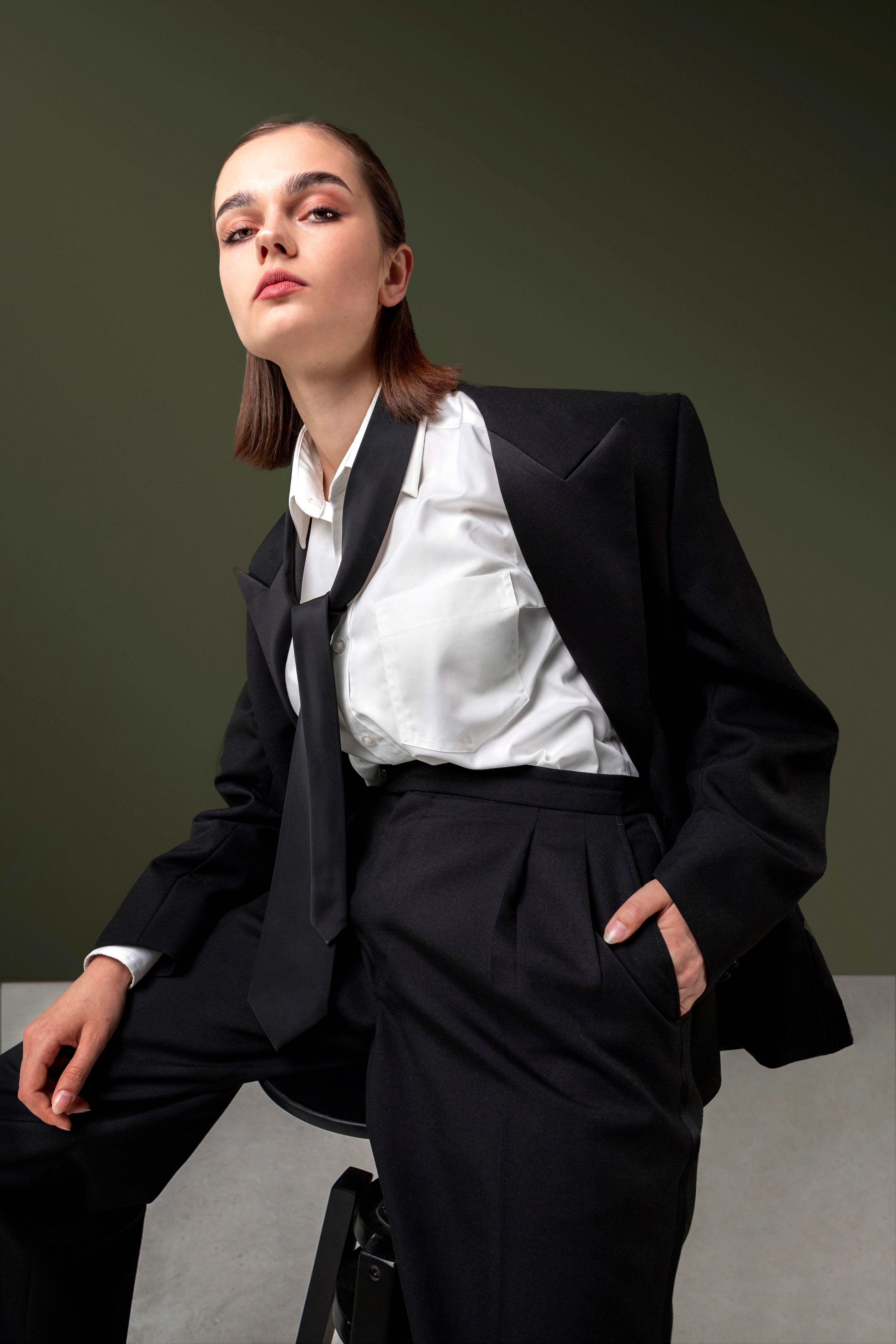 Business Blazer Ceket-Pantolon Dokuma Alt-Üst Takım
