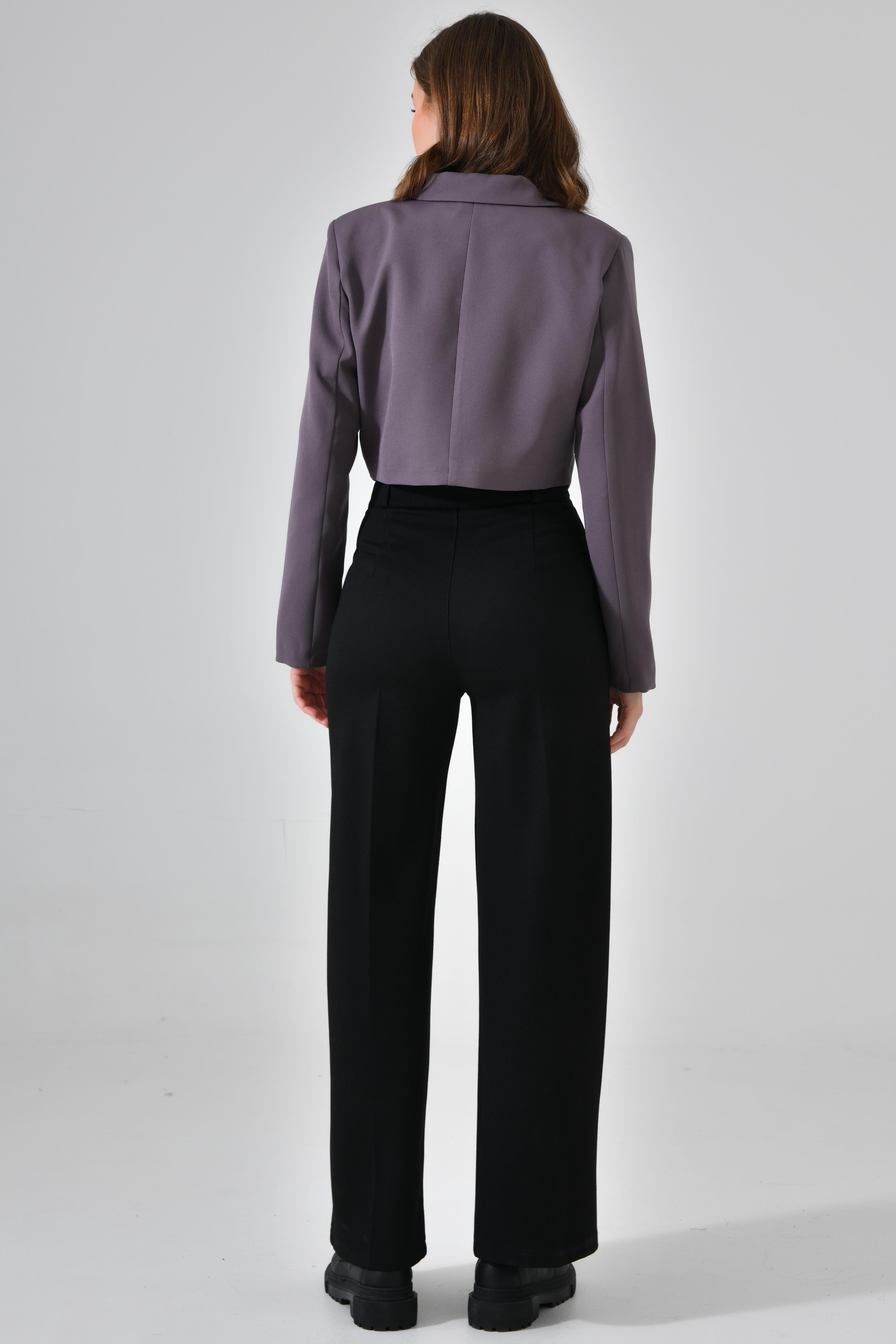 Kruvaze Crop Blazer Ceket