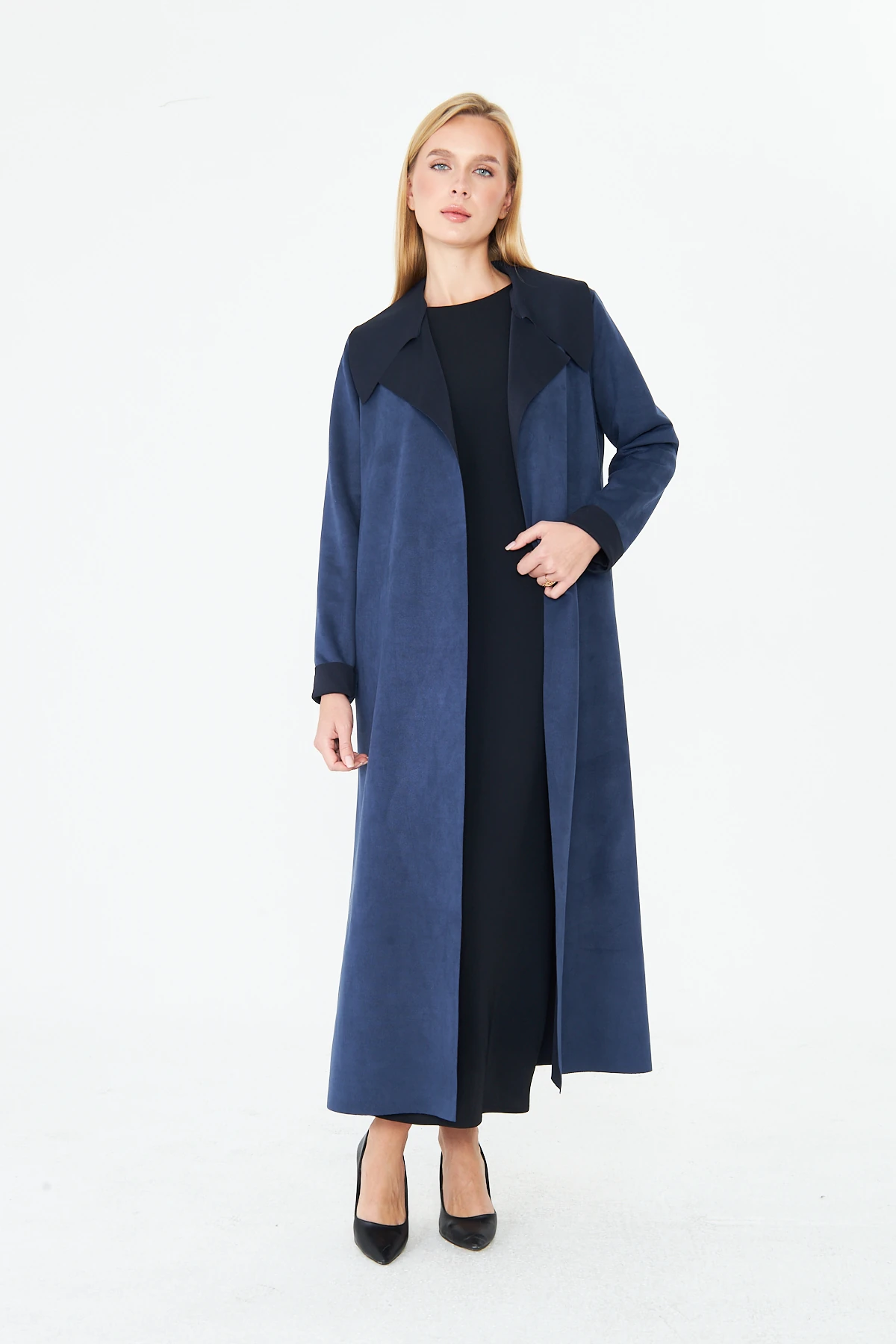 Süet Scuba Kap - Lacivert