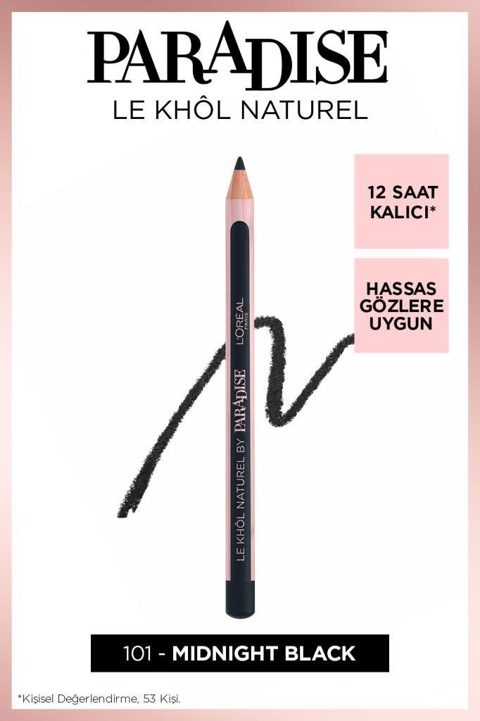 Siyah Göz Kalemi - L'Oréal Paris Paradise Le Khol Göz Kalemi 101 Midnight Black