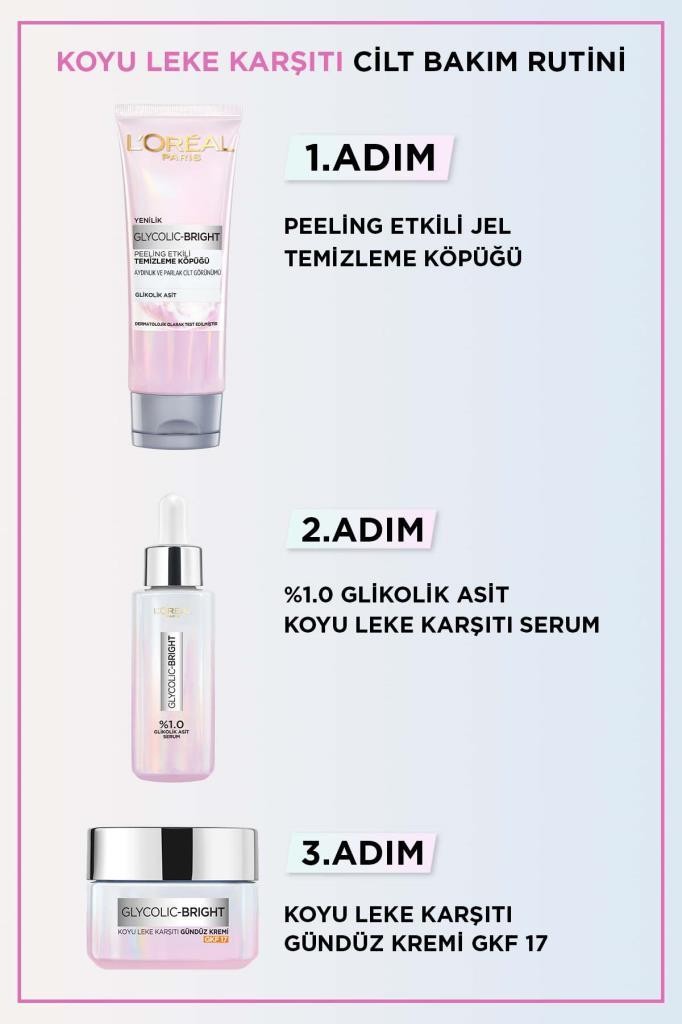 Glycolic Bright Peeling Etkili Jel Temizleme Köpüğü 100 ml