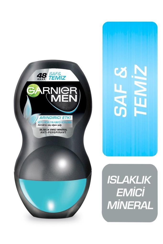 Garnier Men Saf ve Temiz Erkek Roll On Deodorant 3600542342377