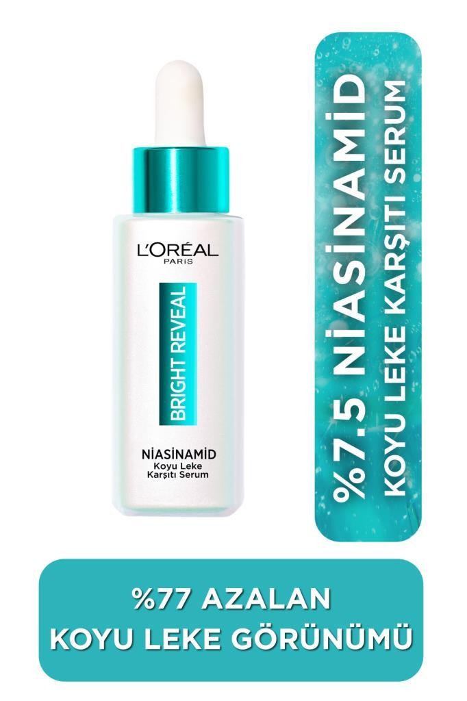 Bright Reveal Sivilce, Güneş, Yaşlanma Lekelerinde Etkili Koyu Leke Karşıtı Serum 10%Niasinamid 30ml