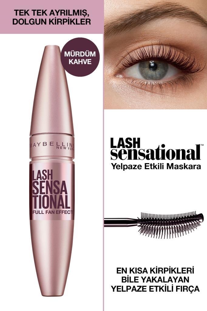 Maybelline New York Lash Sensational Maskara -  Burgundy Brown