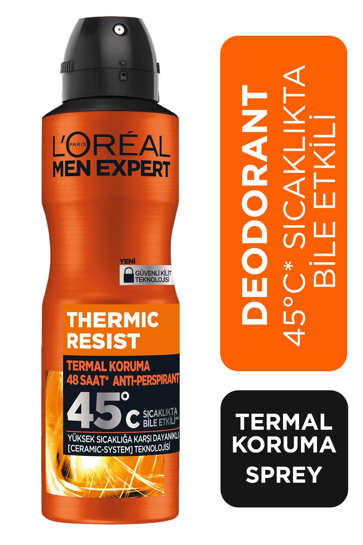 Thermic Resist Anti Perspirant Yüksek Sıcaklıkta Etkili Erkek Sprey Deodorant 150ml