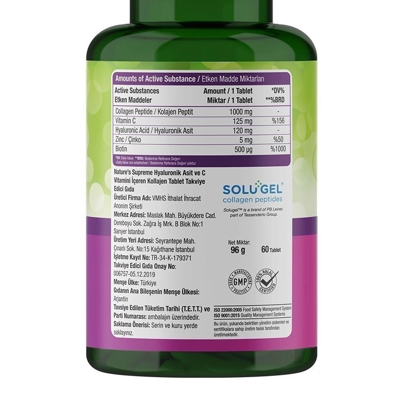 Nature's Supreme Beauty Collagen 60 Tablet