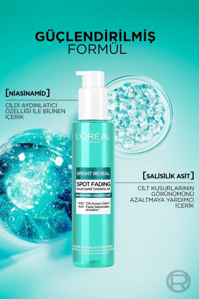 Bright Reveal Cilt Kusuru İzi Karşıtı, Serum İçerikli Temizleme Jeli Niasinamid+Salisilik Asit 150ml