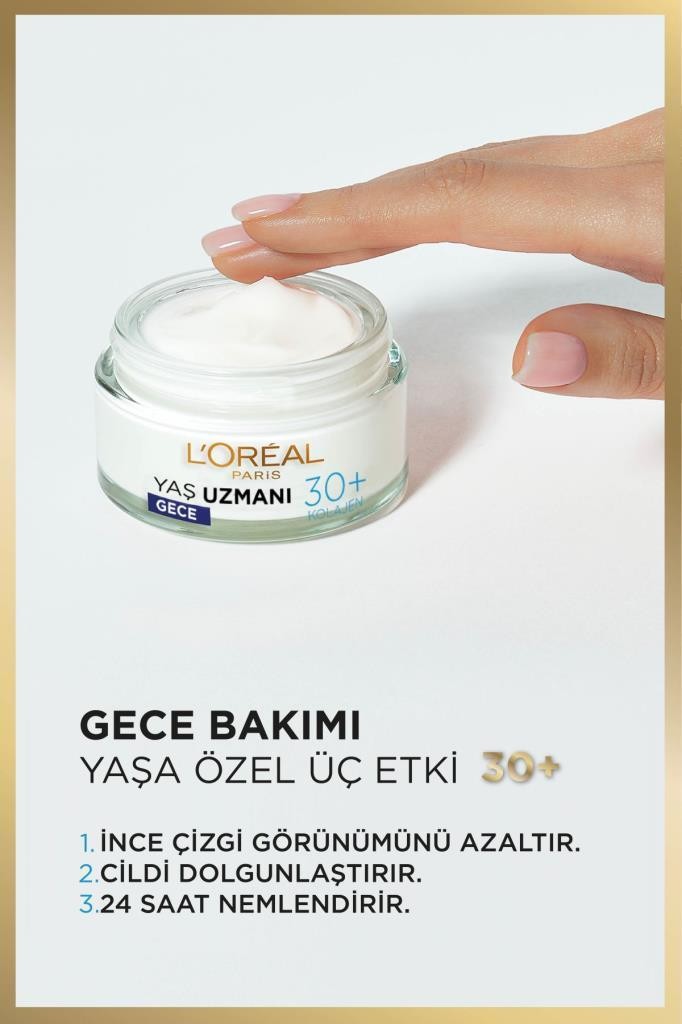 Yaş Uzmanı 30+ Kırışıklık Karşıtı Nemlendirici Gece Kremi