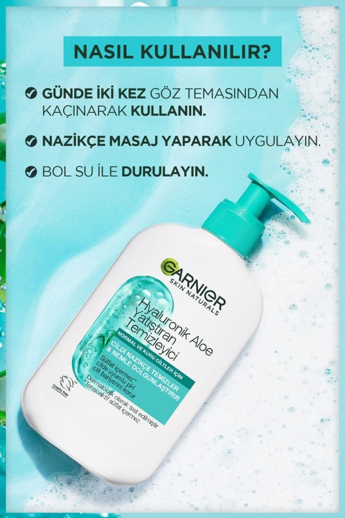 Hyaluronik Aloe Nemlendiren ve Yatıştıran Temizleyici 250 ML