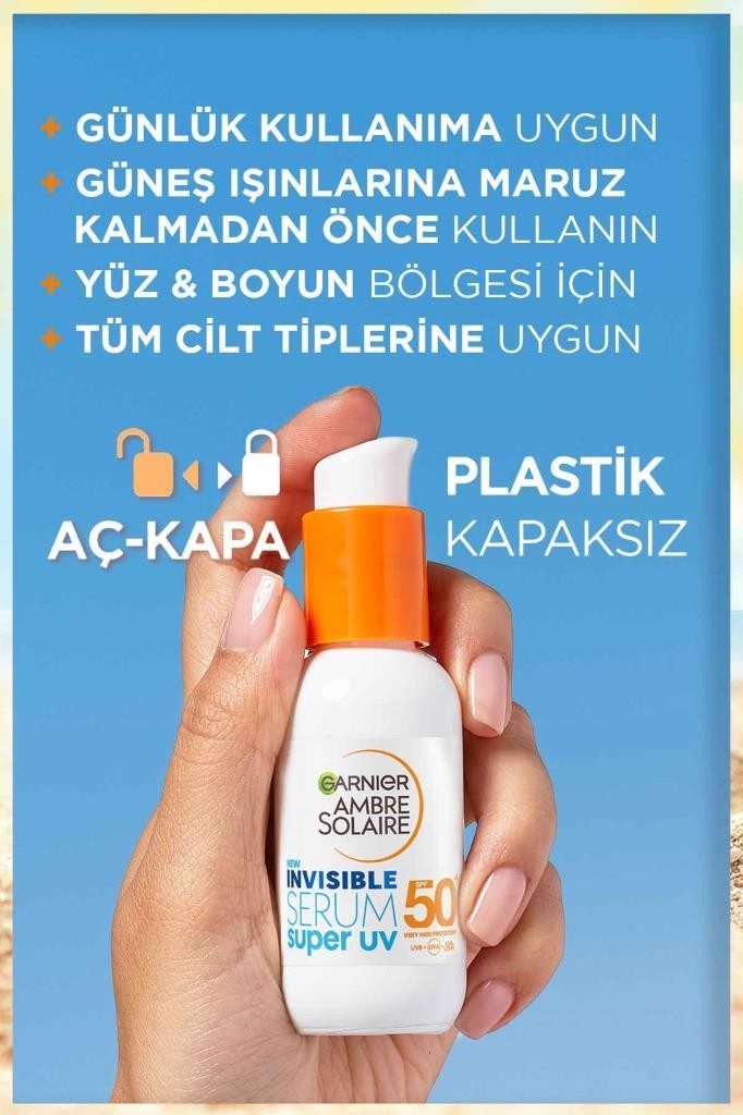 Garnier Ambre Solaire Invisible Serum Super UV Günlük Güneş Koruyucu Serum