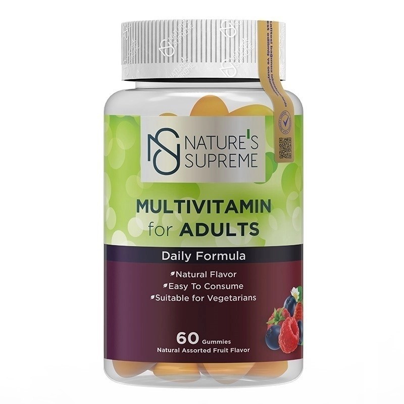 Nature's Supreme Multivitamin for Adults 60 Çiğnenebilir Form Karışık Meyve