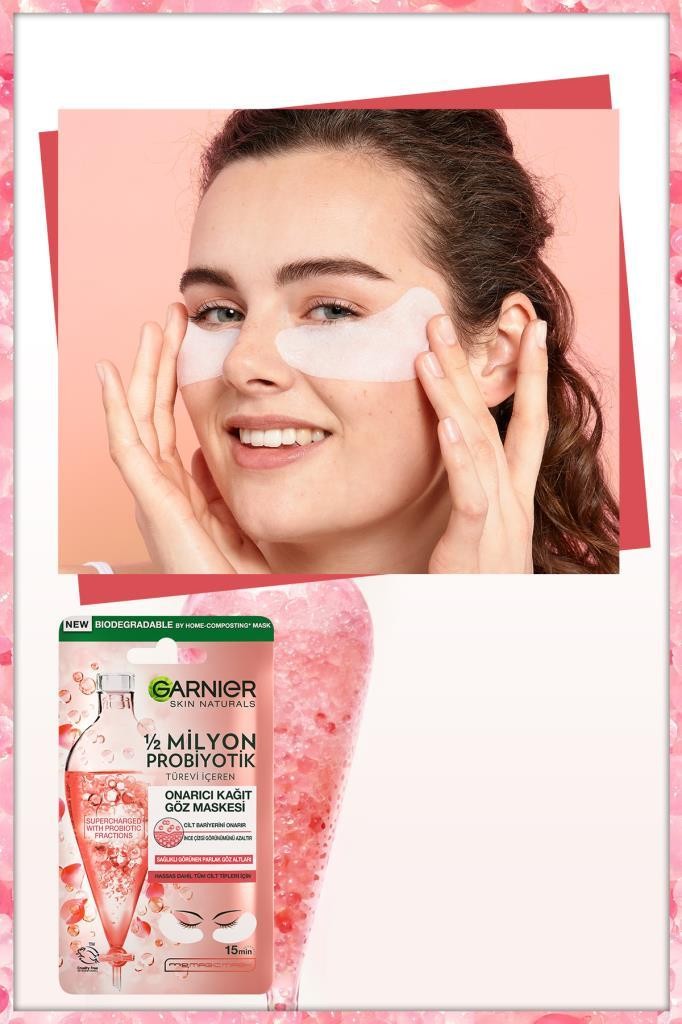 Garnier 1/2 Milyon Probiyotik Türevi İçeren Onarıcı Kağıt Göz Maskesi