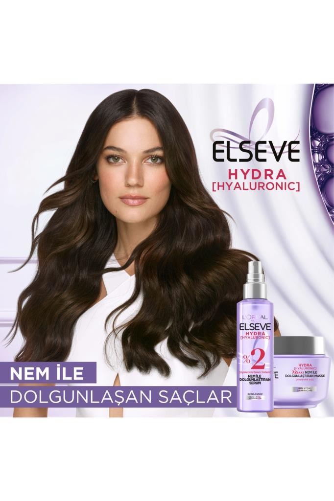 Elseve Hydra [Hyaluronic] 72 Saat Nem ile Dolgunlaştıran Maske 300ml