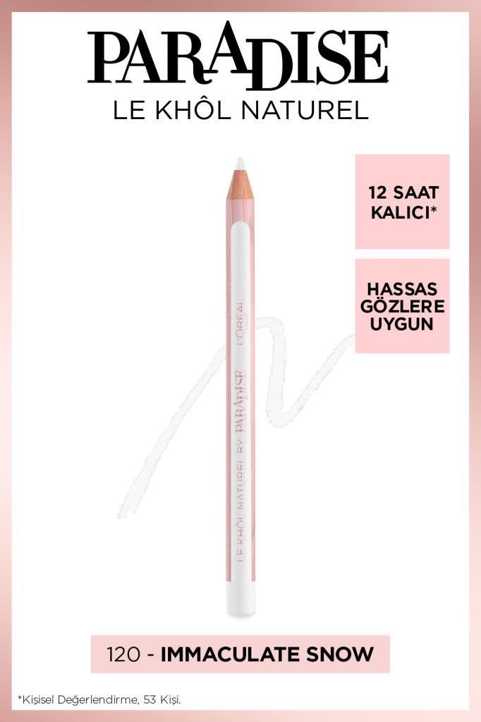 Beyaz Göz Kalemi - L'Oréal Paris Paradise Le Khol Göz Kalemi 120 Immaculate Snow