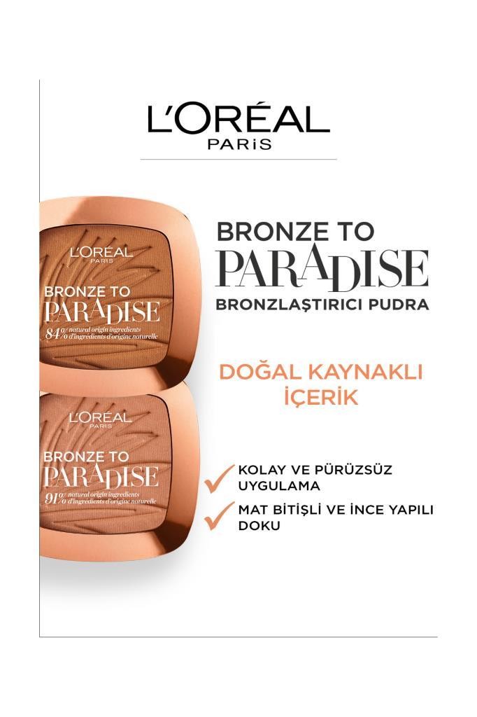 L'Oréal Paris Bronze to Paradise Mat Bronzlaştırıcı Pudra 02 Baby One More Tan