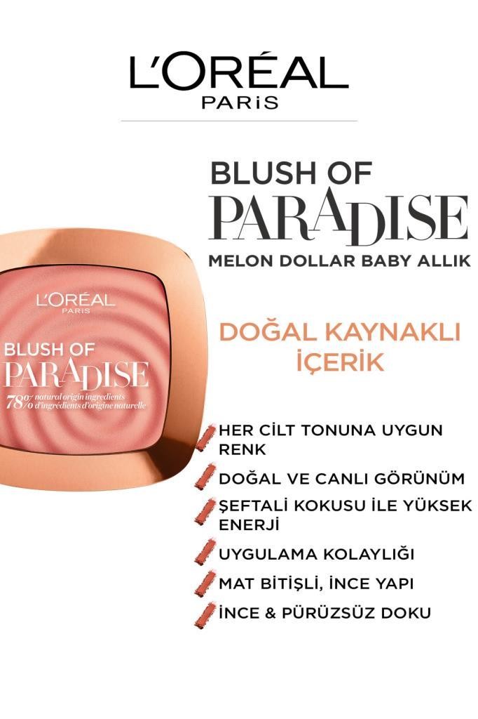 Blush of Paradise Melon Dollar Baby Allık