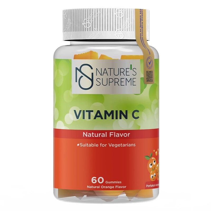 Nature's Supreme Vitamin C 60 Çiğnenebilir Form Portakal