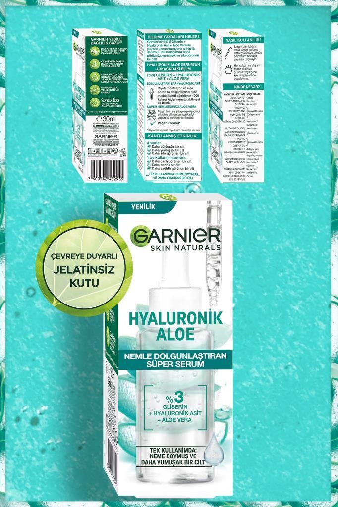 Hyaluronik Aloe Nemlendirici ve Dolgunlaştırıcı Süper Serum 30ML