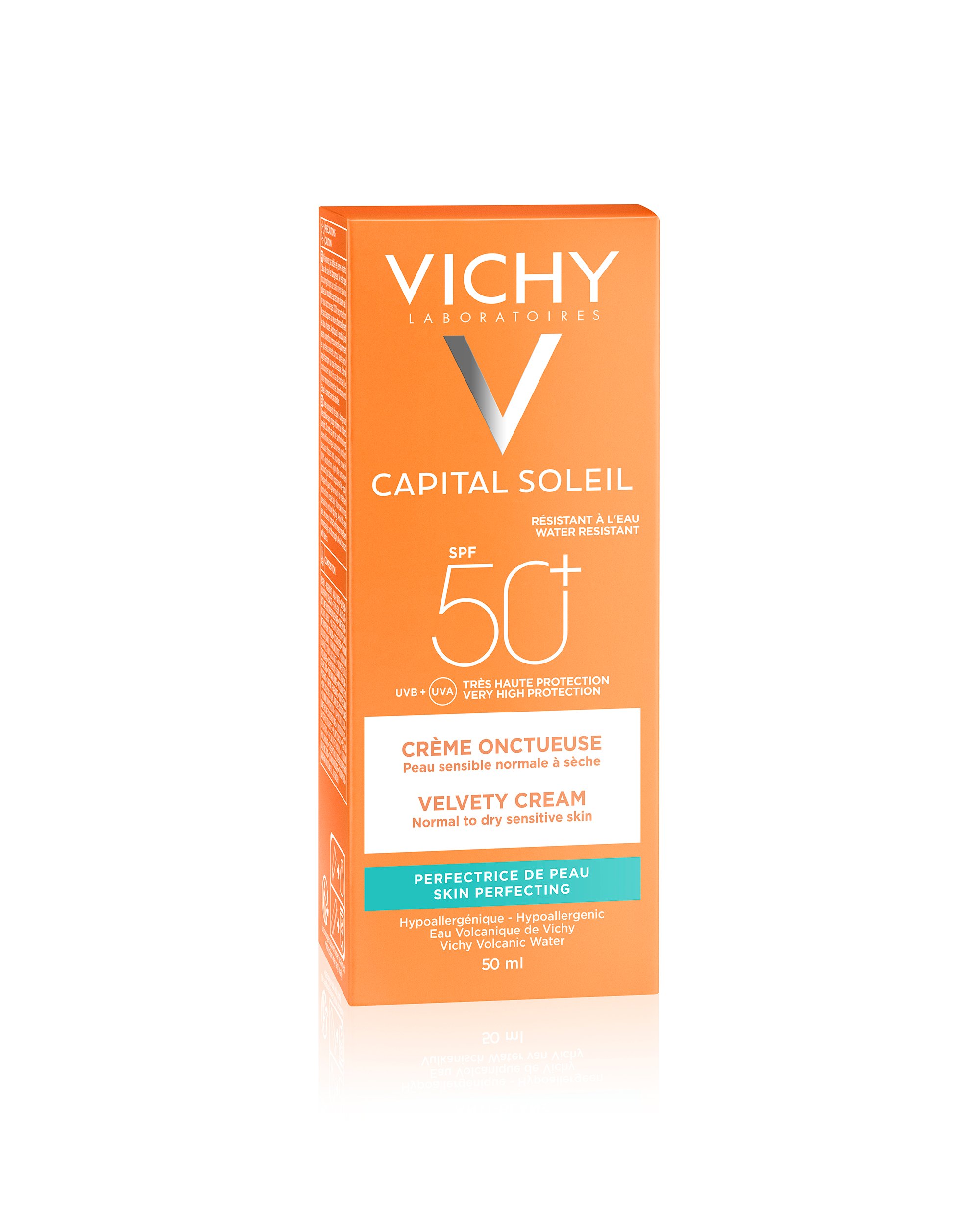 VICHY Capital Soleil Velvety - Çok Yüksek Korumalı Yüz Kremi - SPF 50 - 50 Ml