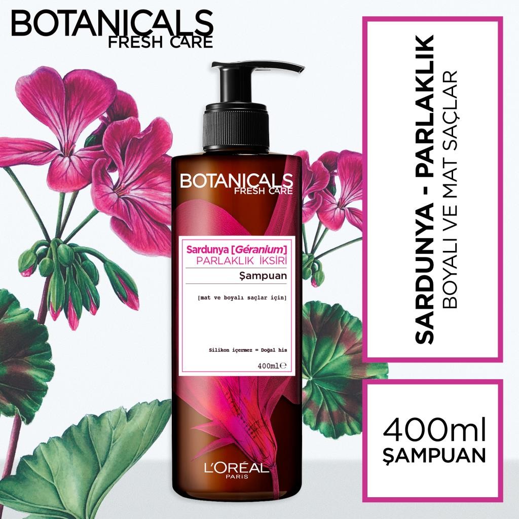 Botanicals Fresh Care Sardunya Parlaklık İksiri Şampuan 400 ml