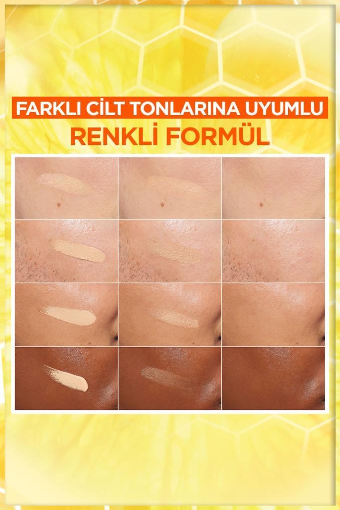 Garnier C Vitamini Parlak Günlük Güneş Koruyucu Fluid Yüz Kremi Işıltılı Doku SPF50+ 40ml